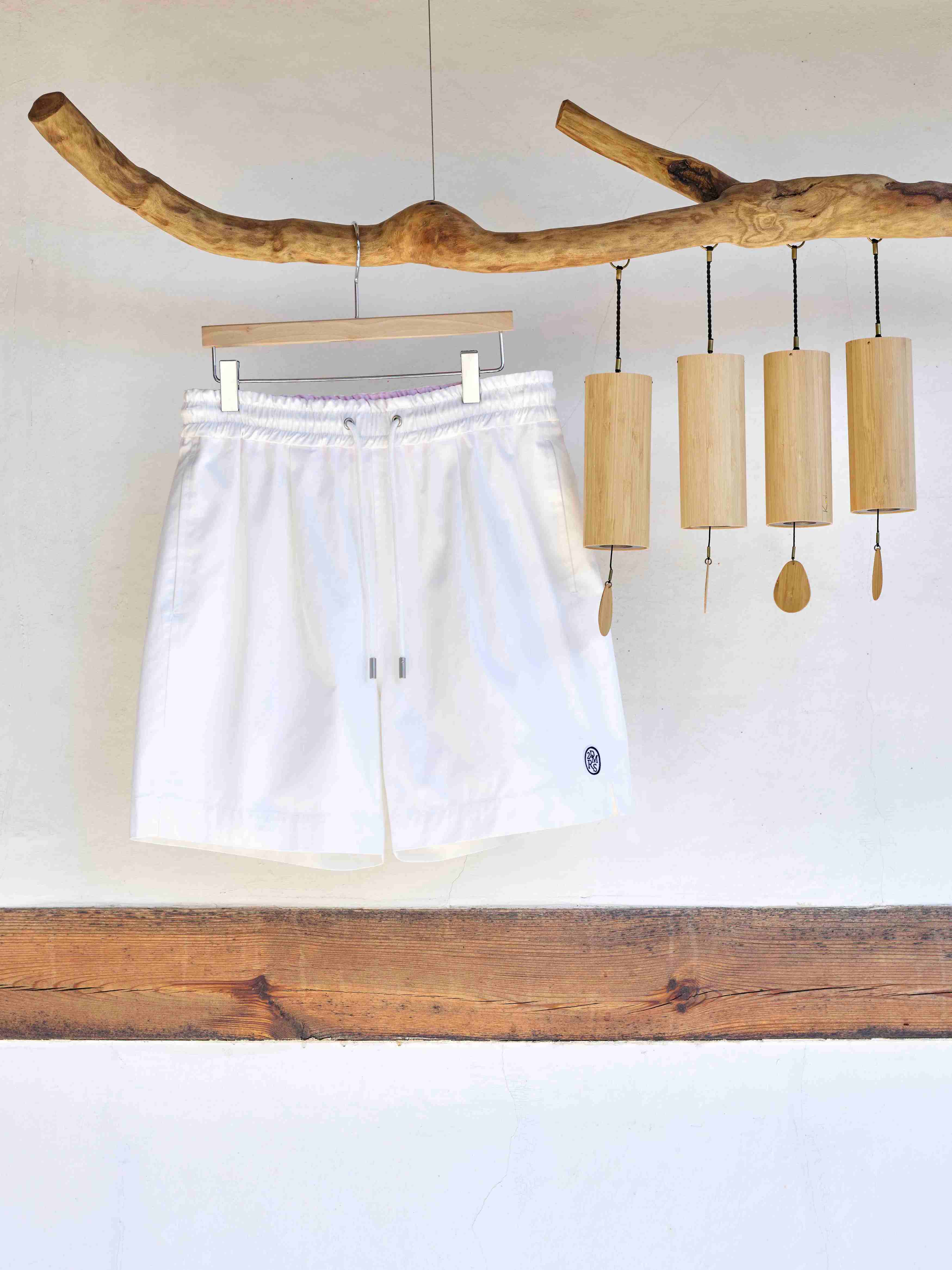 WAPPEN BANDING SHORTS_WHITE