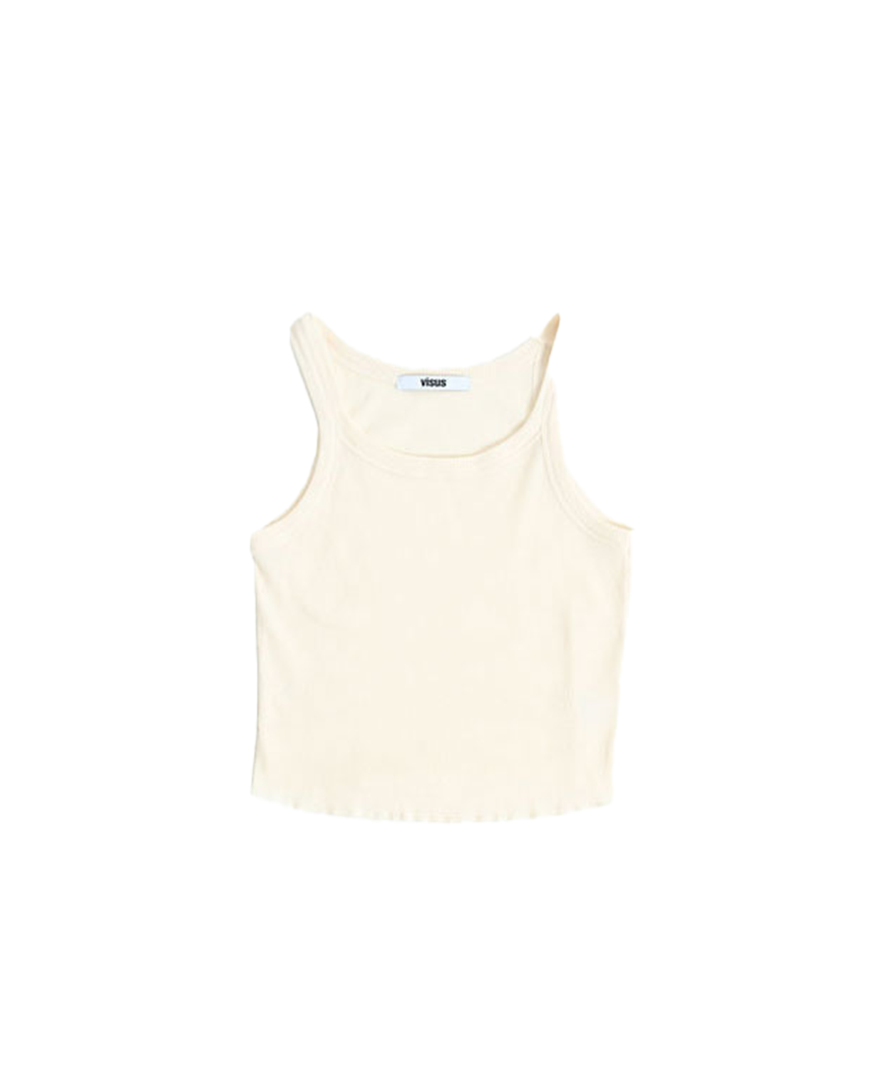 RIB SLEEVELESS TOP_IVORY