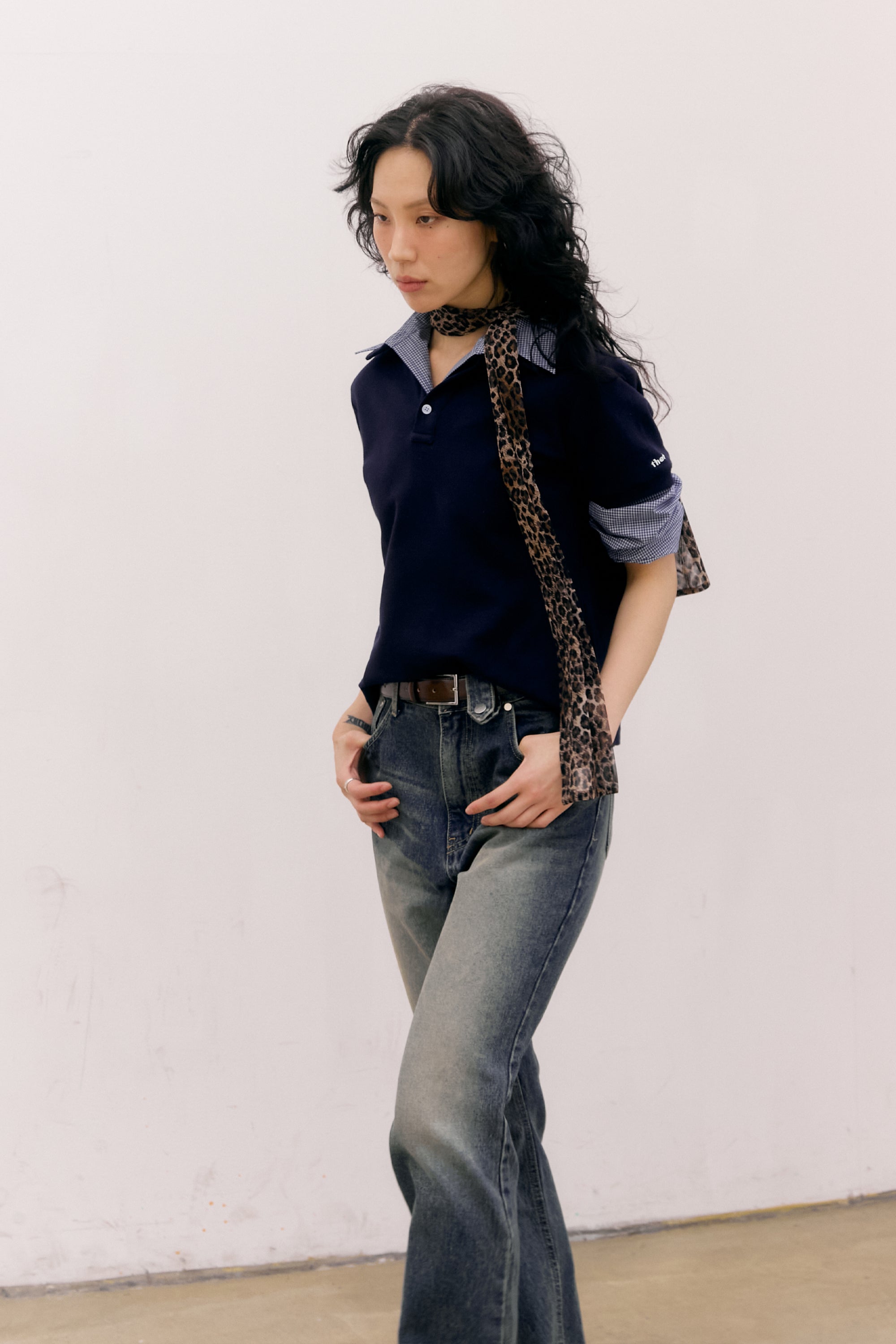 POLO EN COTON PK_BLEU MARINE