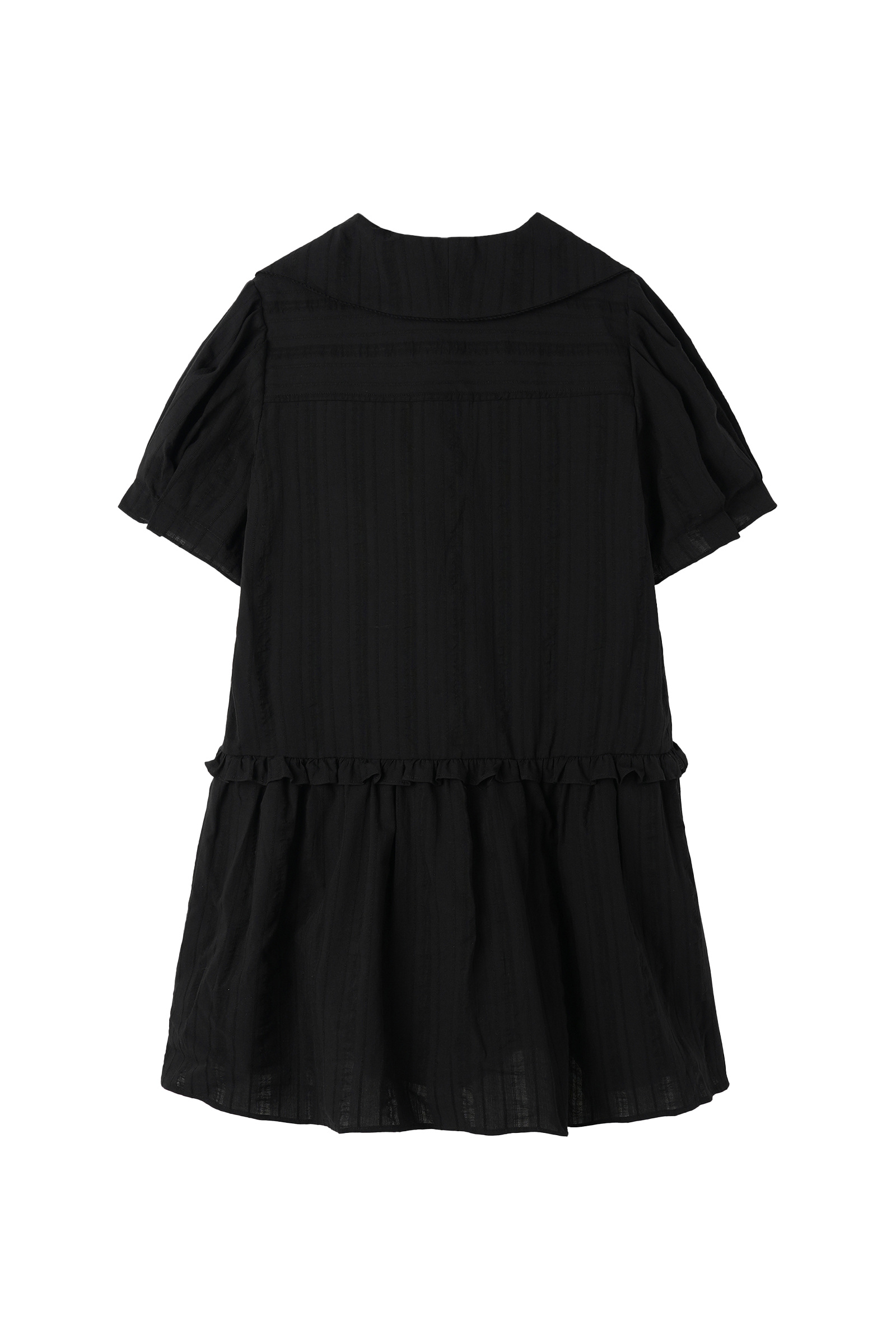 LACE COLLAR DRESS_BLACK