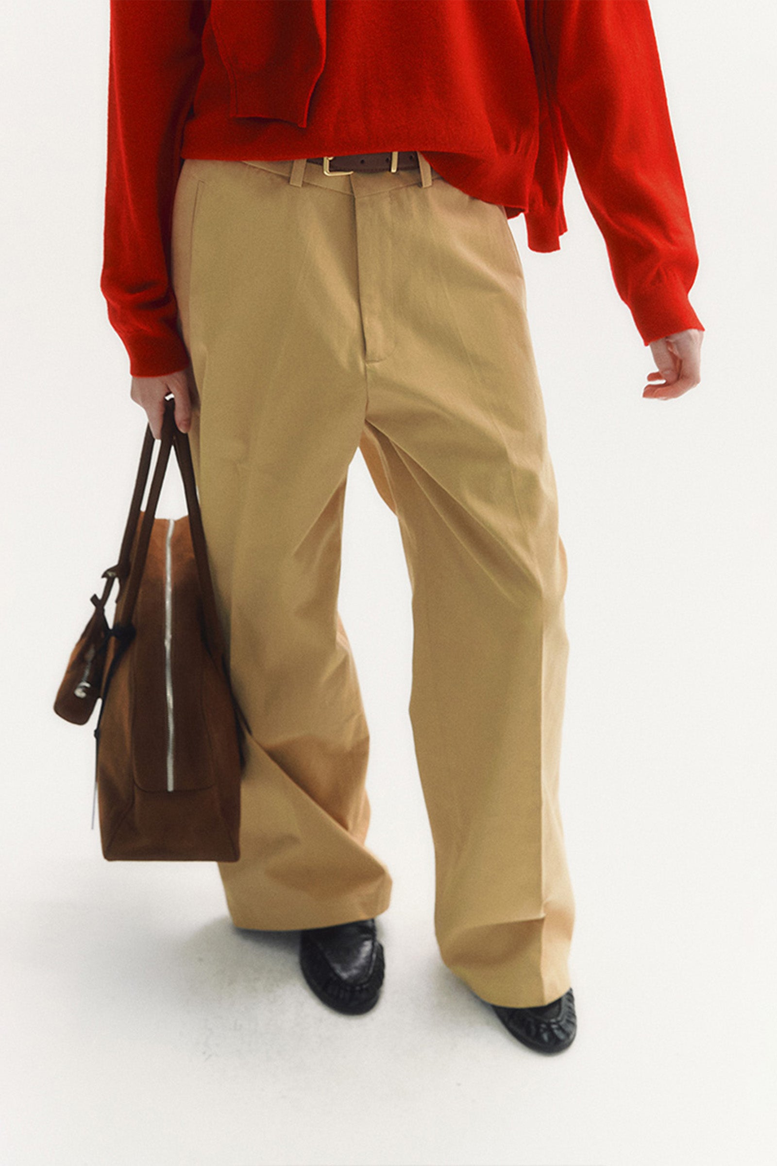 CLASSIC COTTON TROUSERS_BEIGE