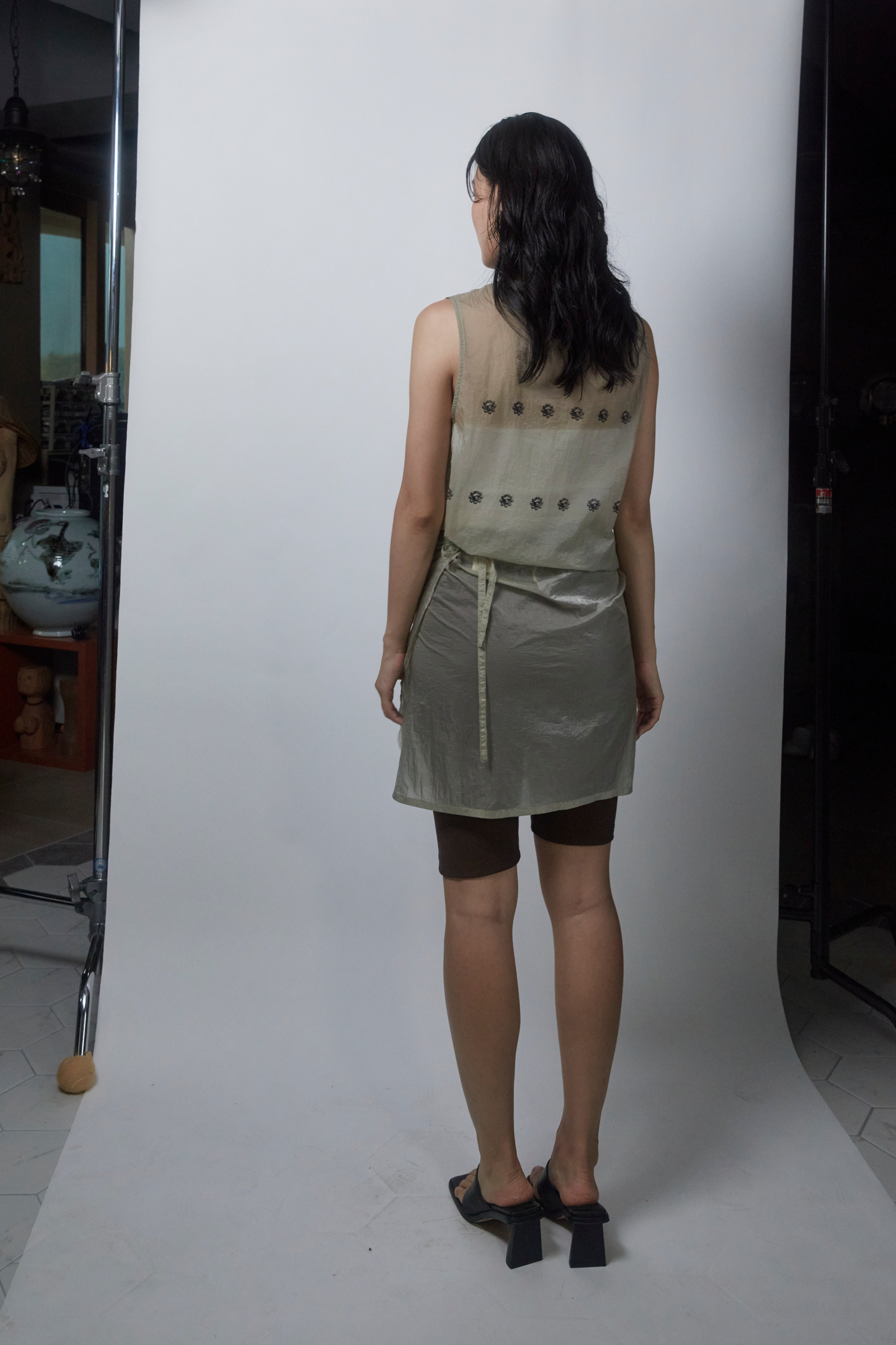 DUT LAYERED SKIRT_ICE GREY