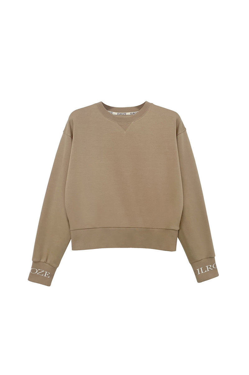 JACQUARD SWEATSHIRT_BEIGE