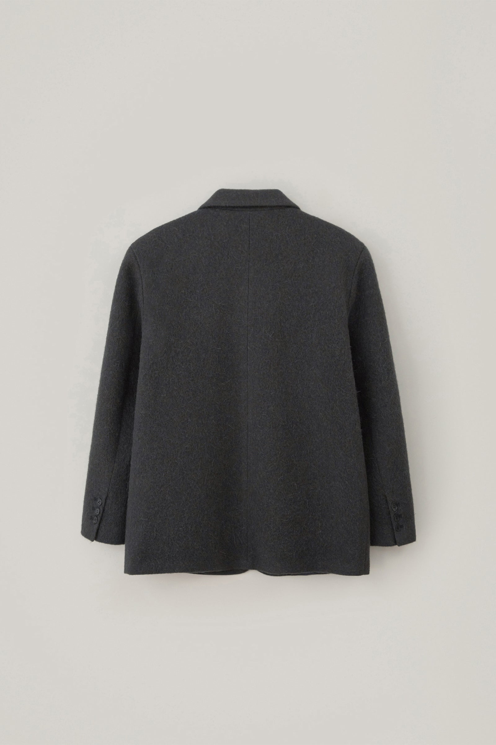 ALPACA HEAVY BLAZER COAT_CHARCOAL