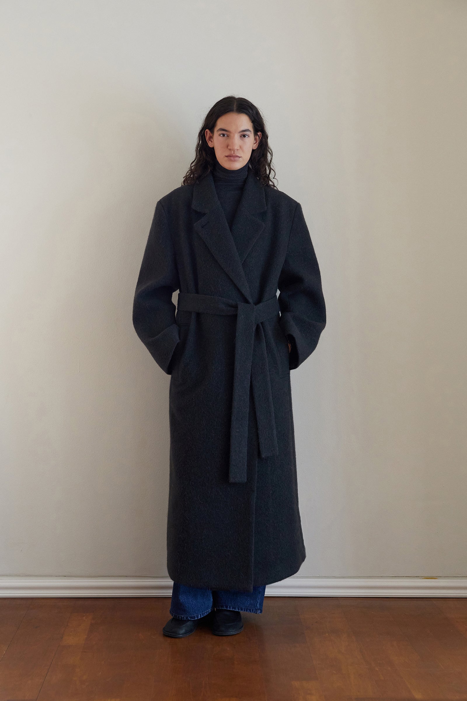 ALPACA DOUBLE COAT_CHARCOAL
