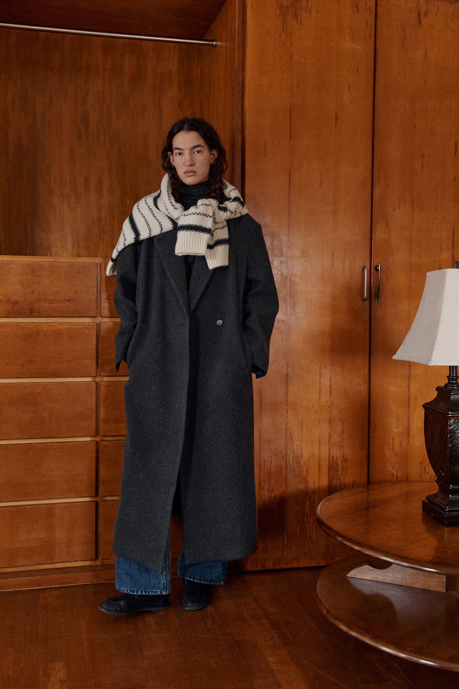 ALPACA DOUBLE COAT_CHARCOAL