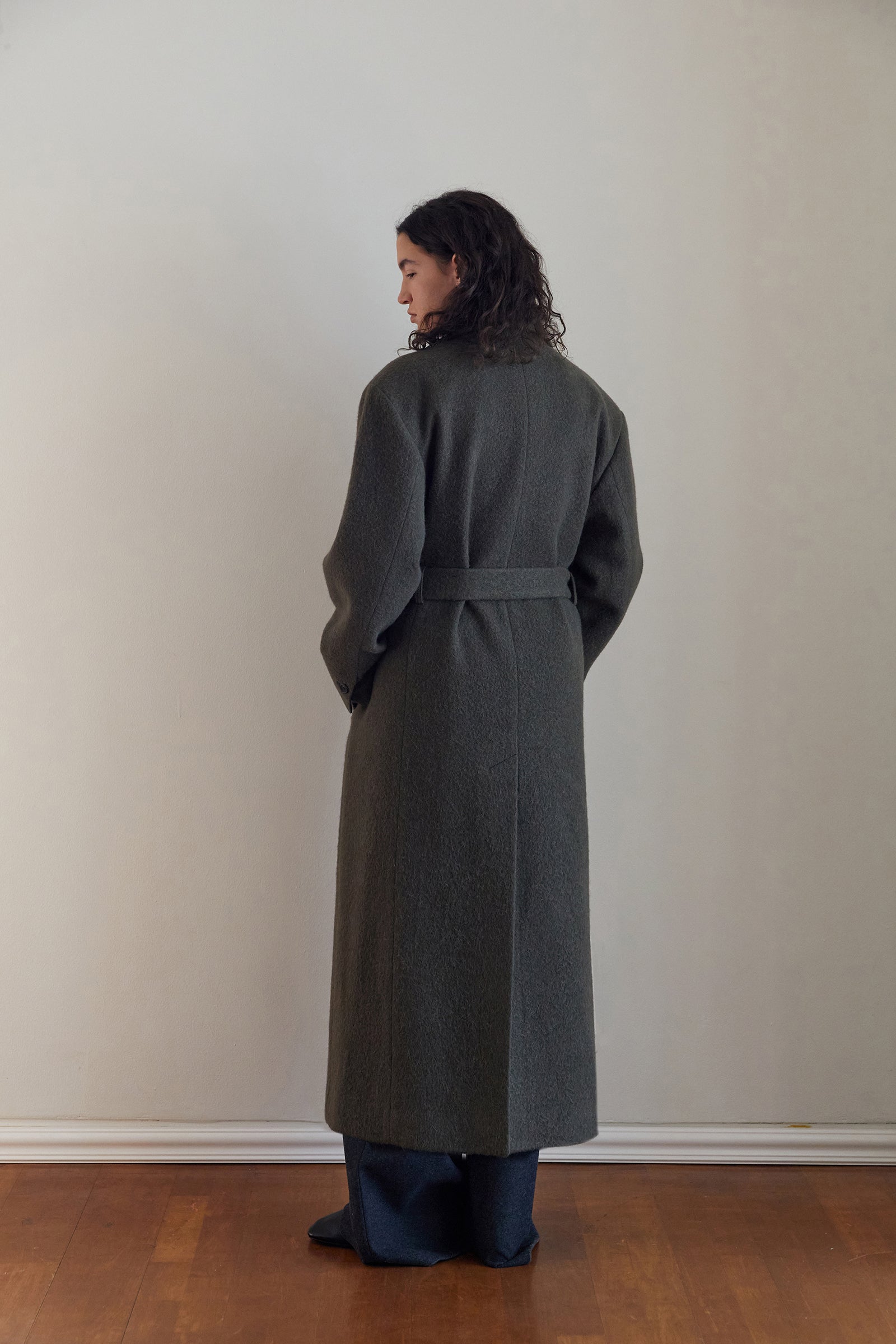 ALPACA DOUBLE COAT_KHAKI