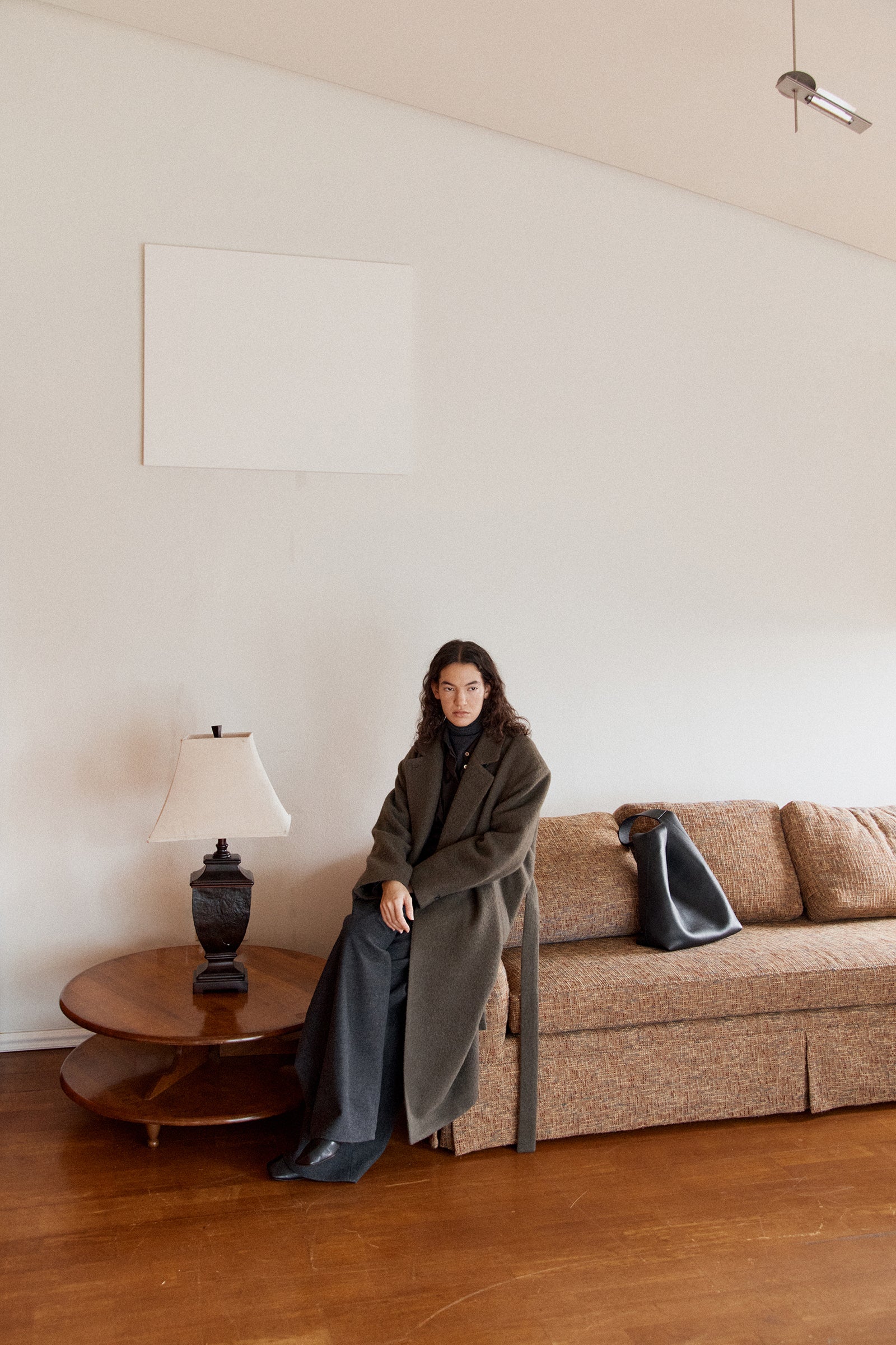 ALPACA DOUBLE COAT_KHAKI