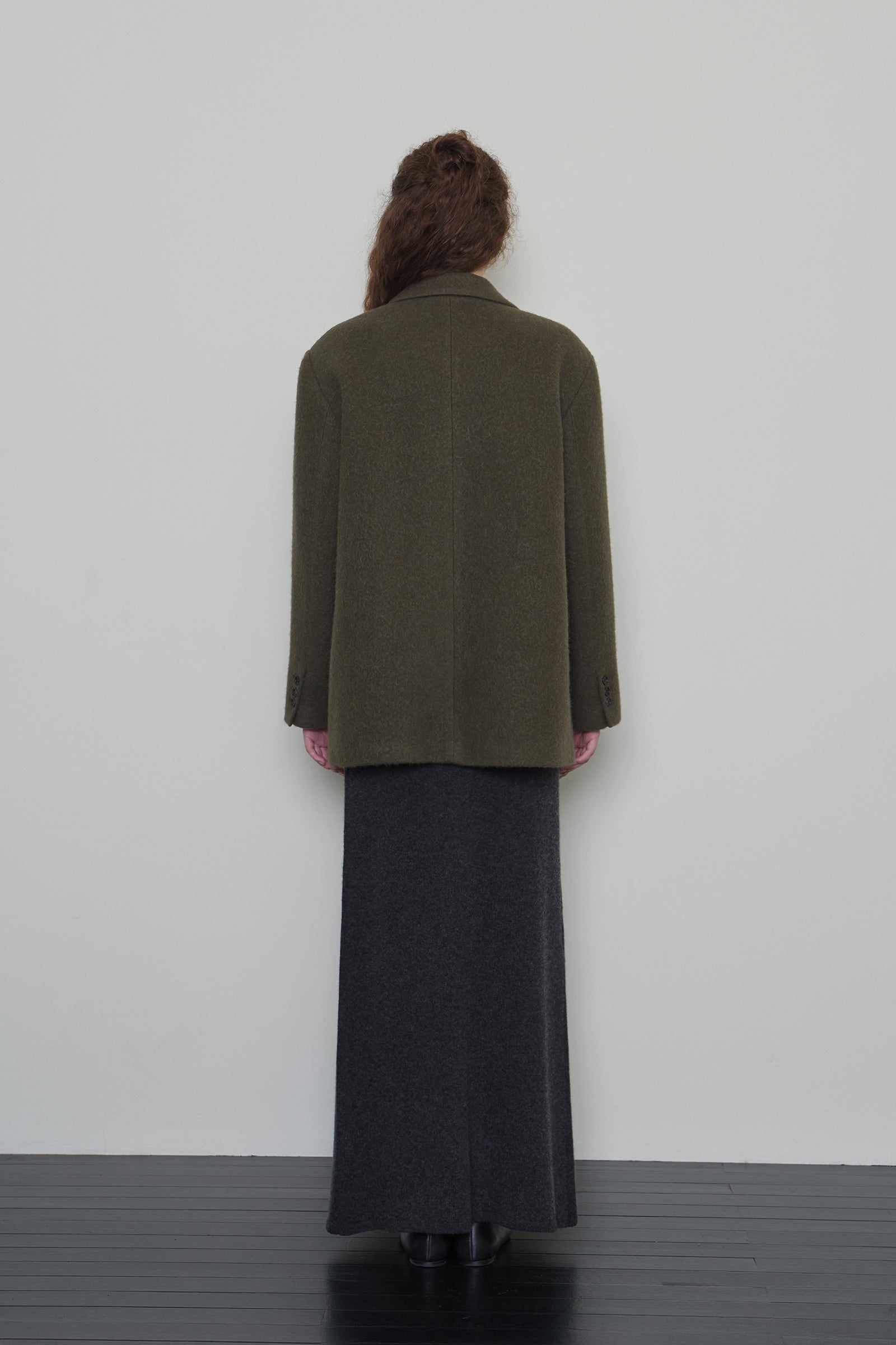 ALPACA HEAVY BLAZER COAT_KHAKI