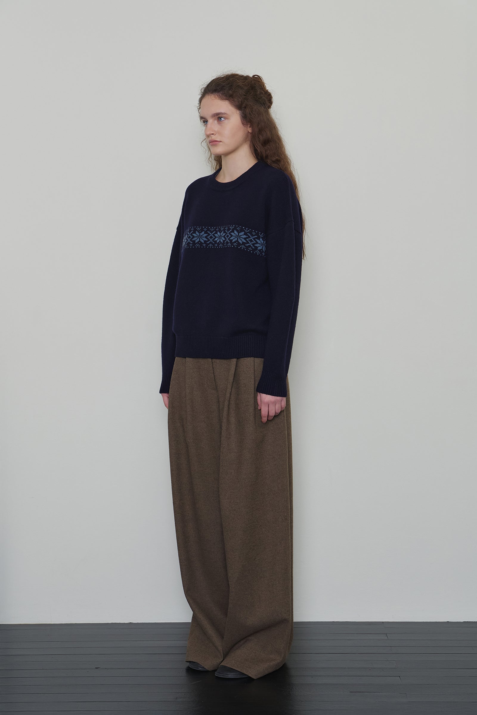 NORDIC WOOL KNIT_NAVY