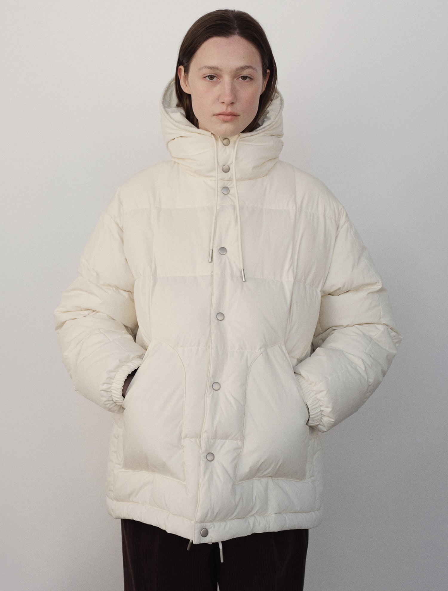 DUNNE HALF PADDED JACKET_CRÈME