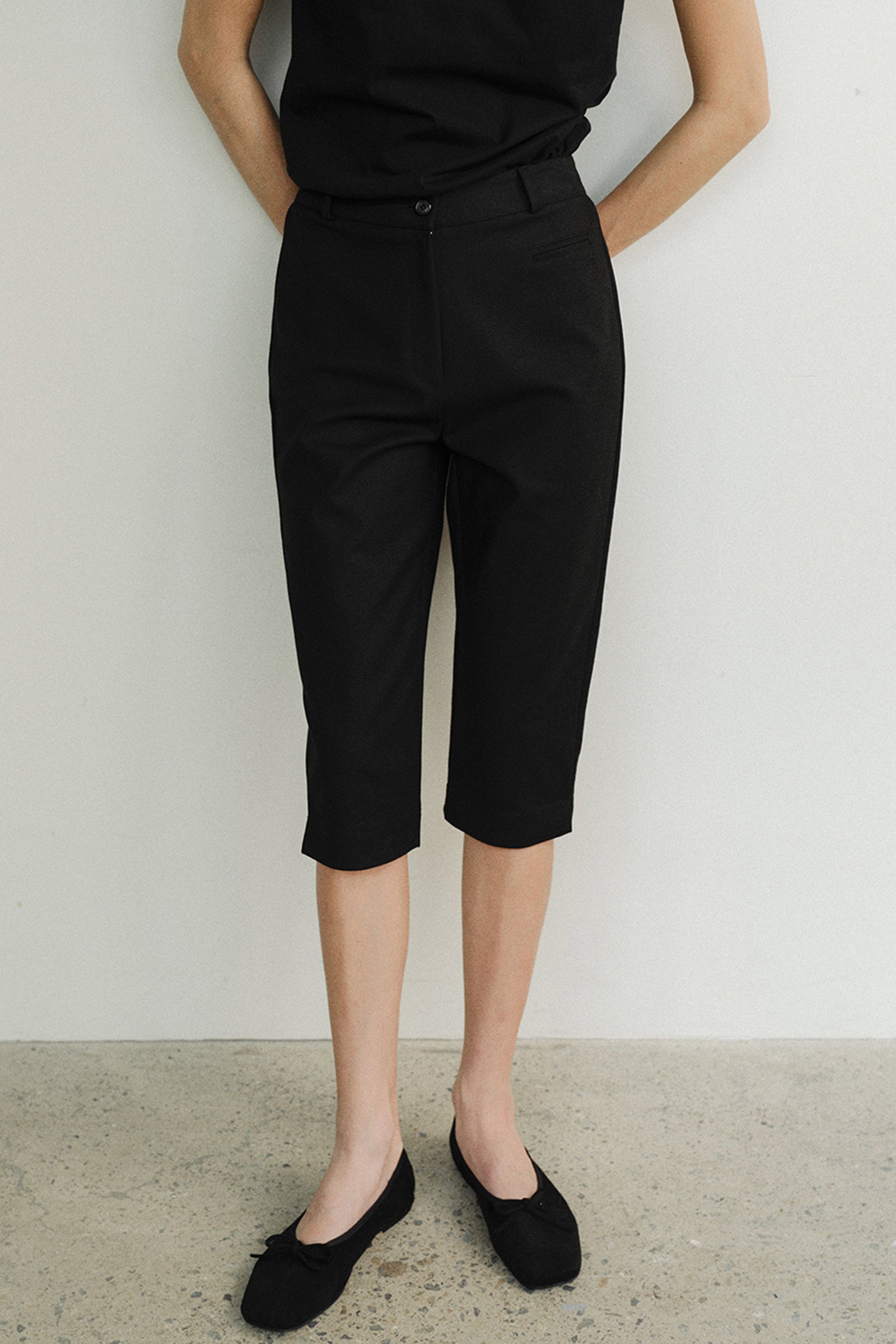 PANTALON CAPRI PALMER_NOIR