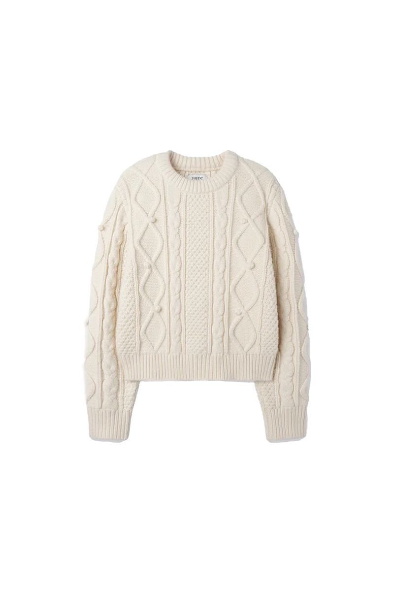 BELL CABLE KNIT_CREAM