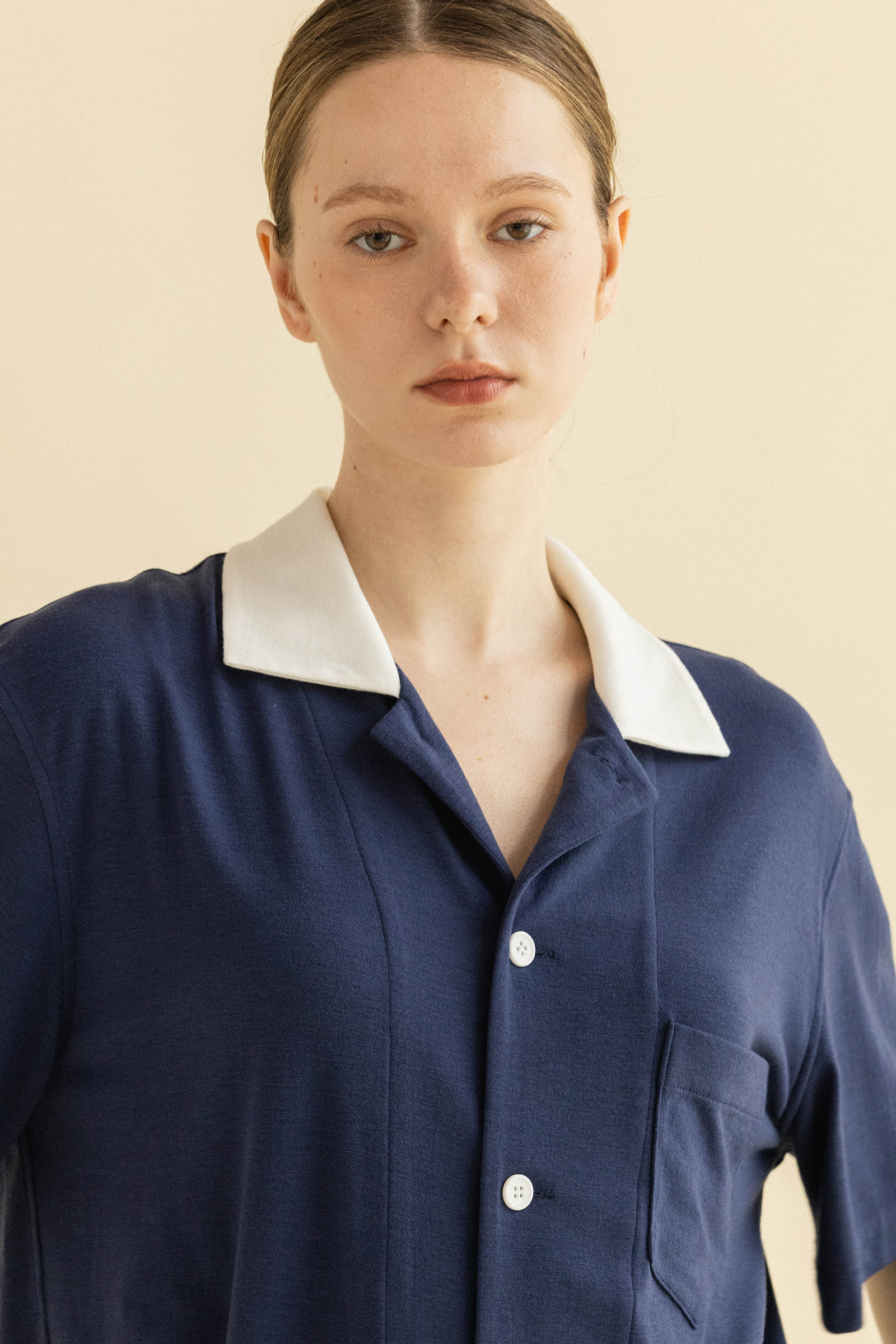 MARINE CLOUD PAJAMAS SET UP_NAVY