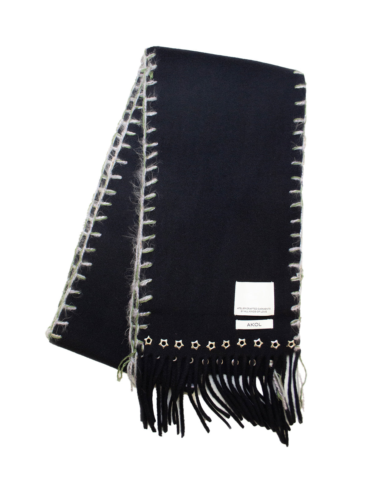 STAR STUD SCARF_NAVY