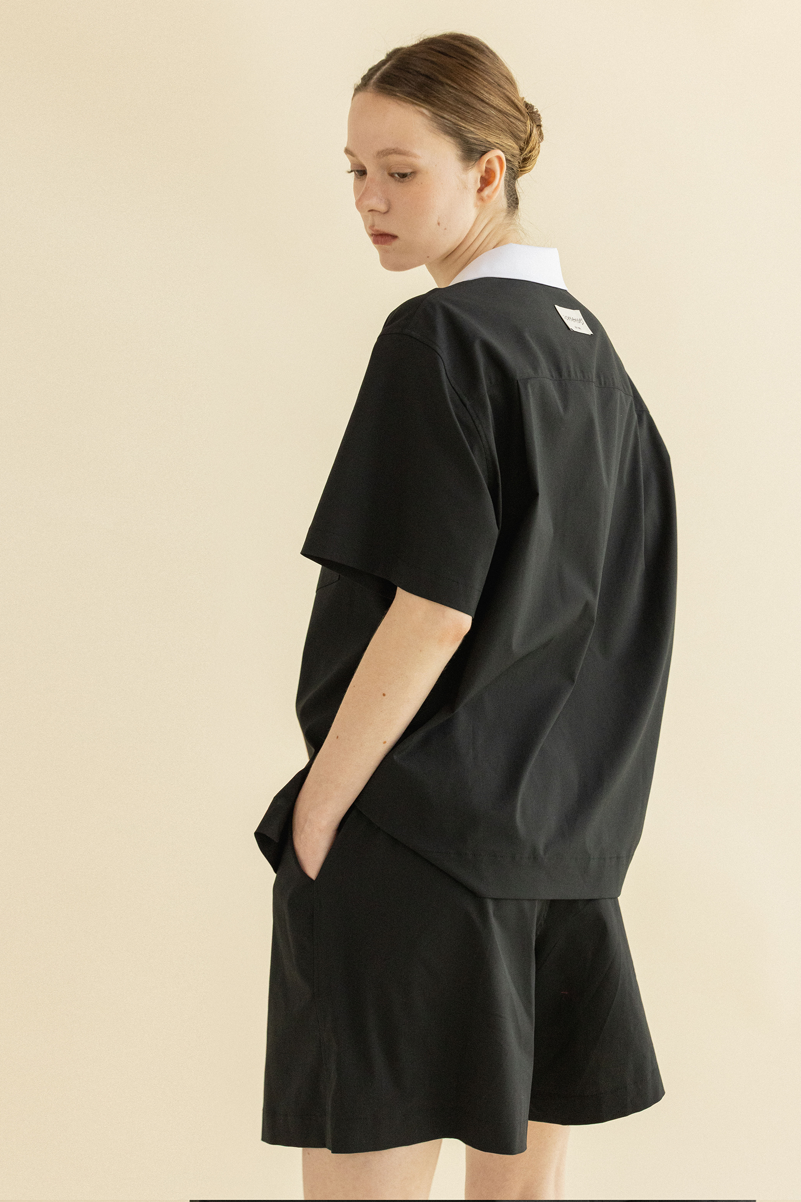 MONO BLACK PAJAMAS SET UP_BLACK