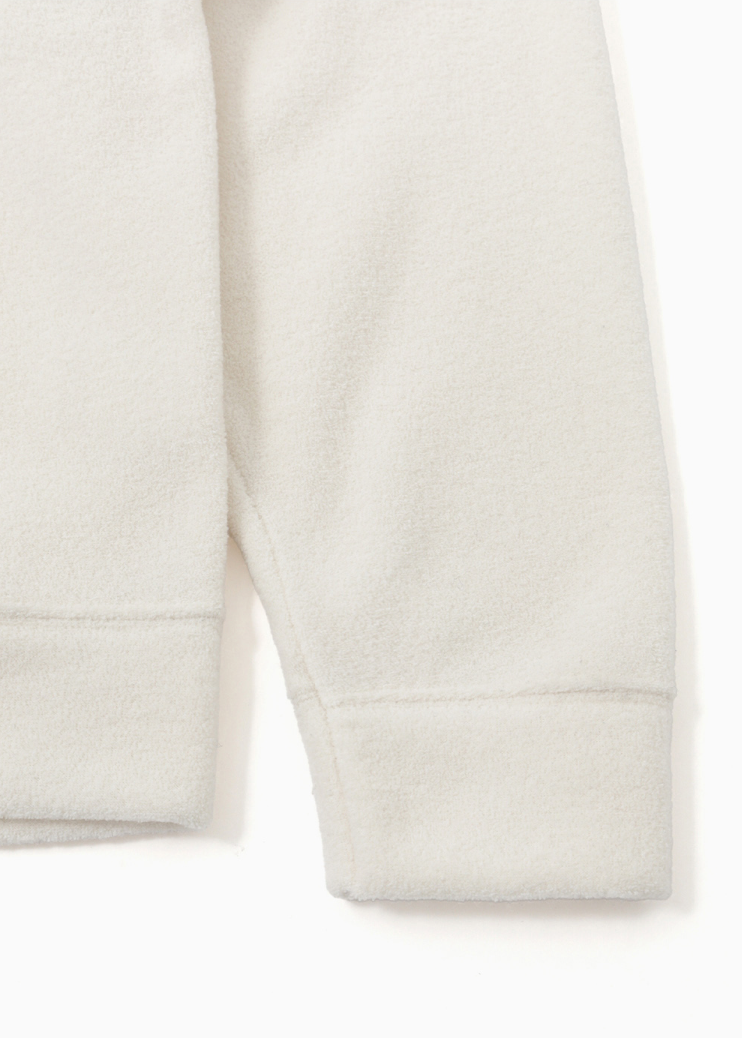 TERRY HALF ZIP-UP_IVORY