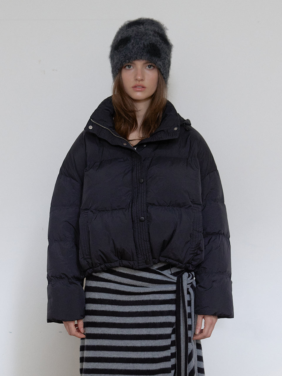 DOUDOUNE NUAGE EN DUVET DE CANARD_NOIR