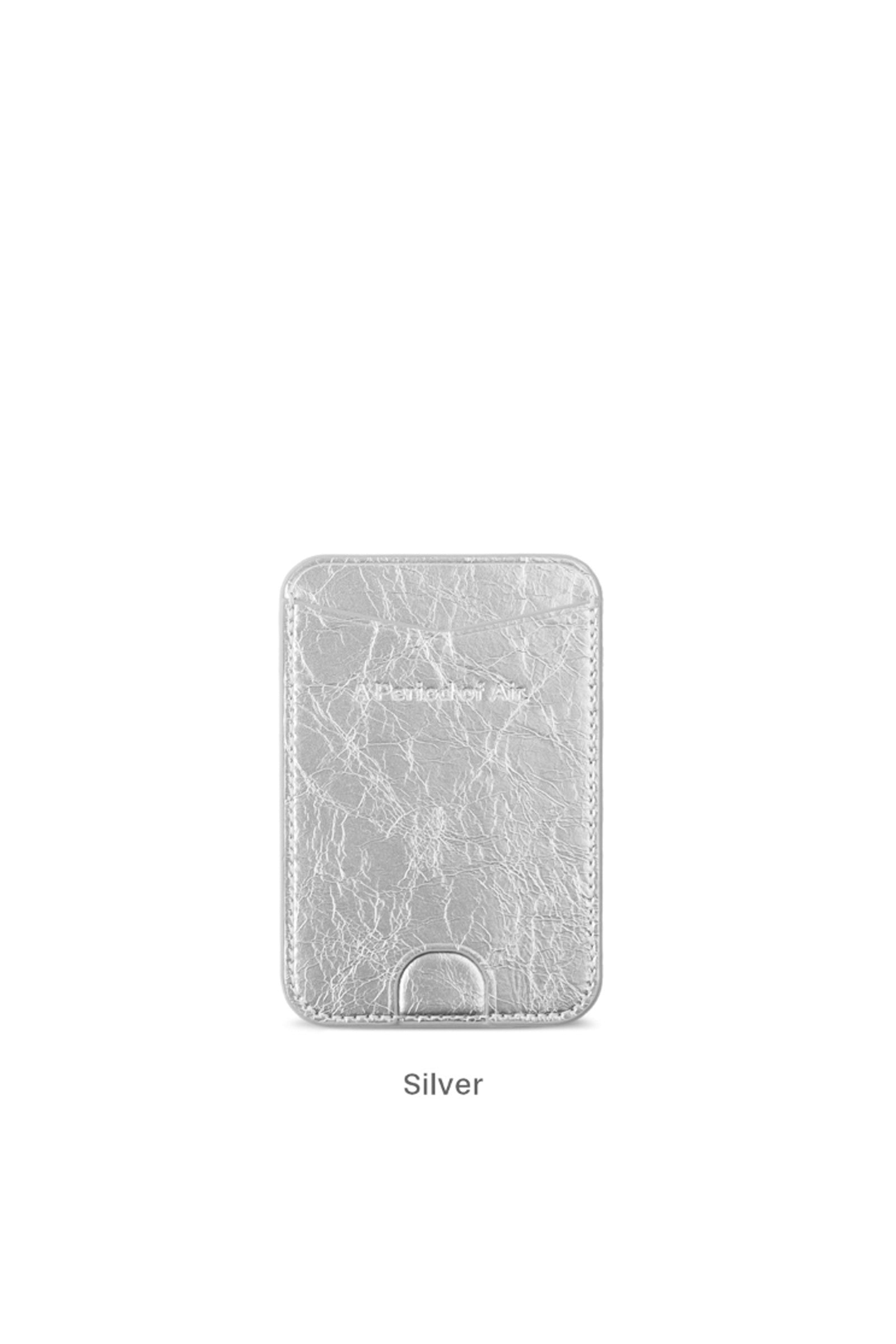 MAGSAFE LEATHER WALLET_SILVER
