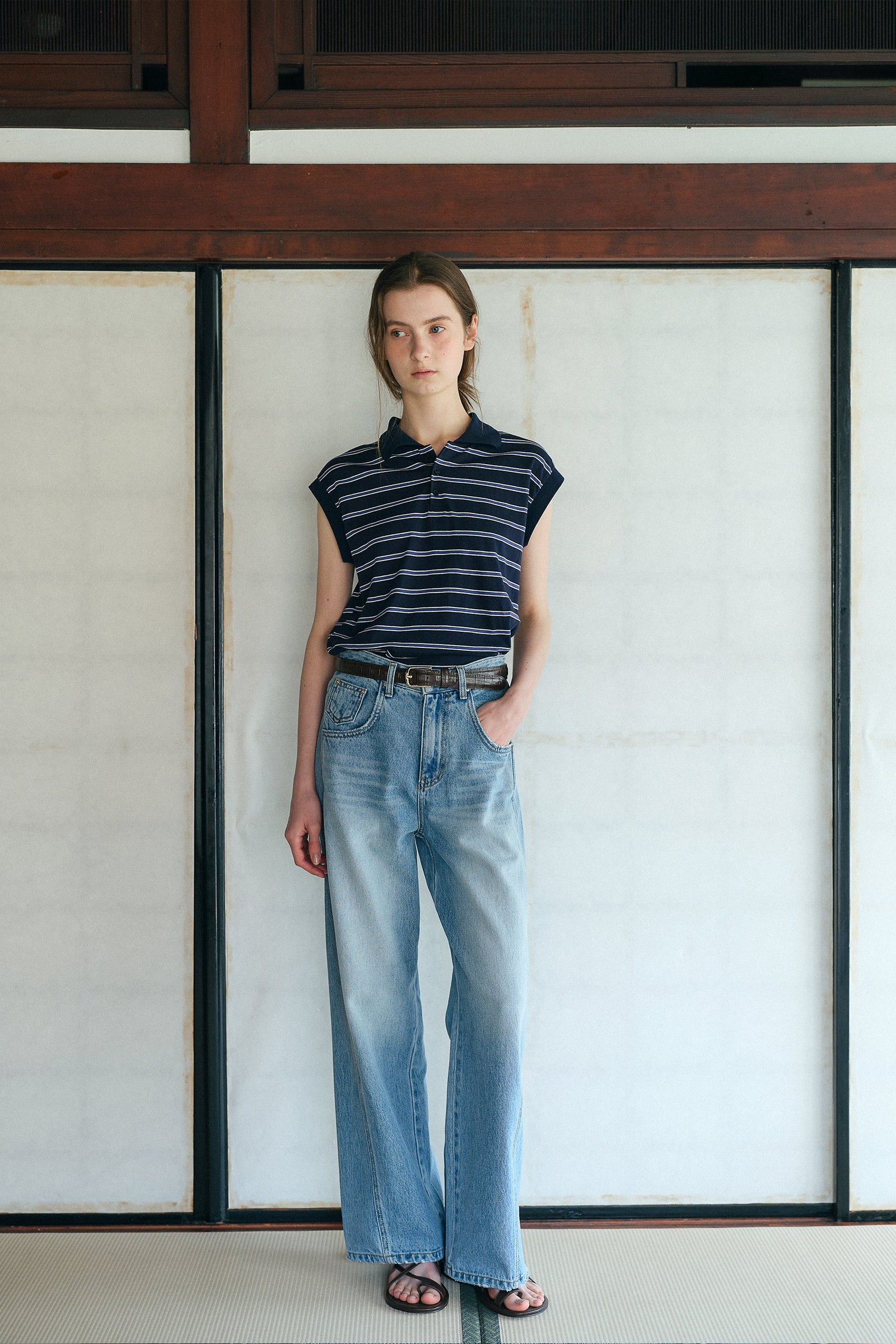 TOMMY SLEEVELESS_BLEU MARINE