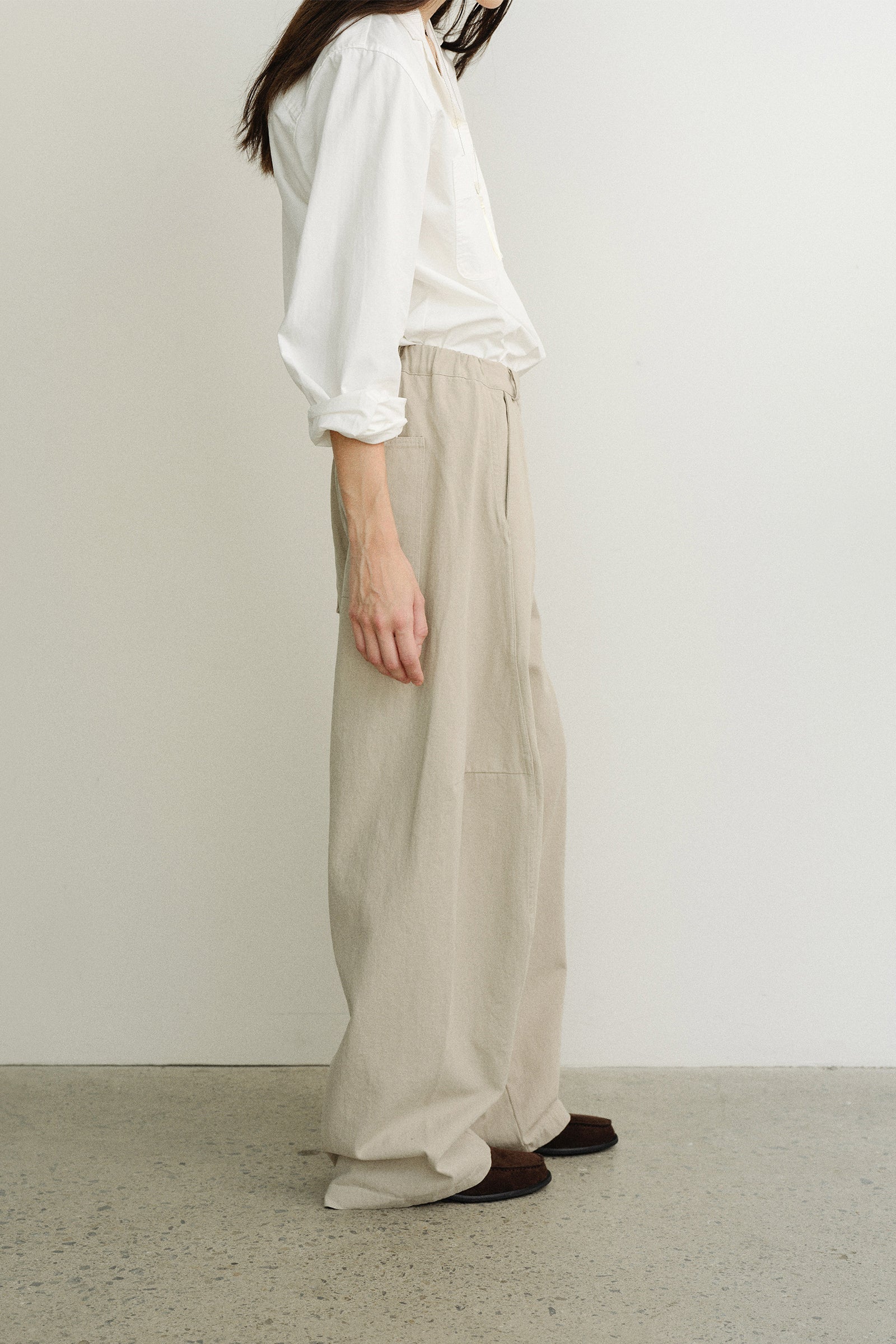 PANTALON EN SUÉDINE ANDY_BEIGE