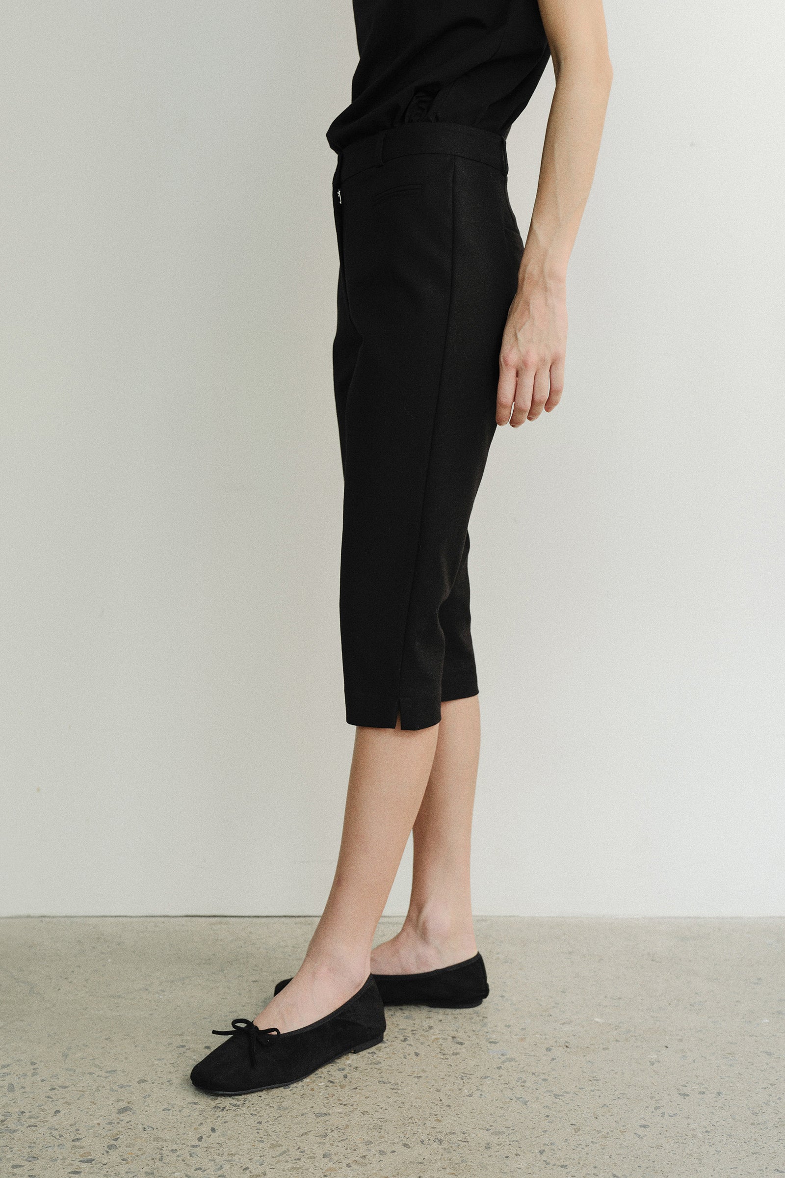 PANTALON CAPRI PALMER_NOIR