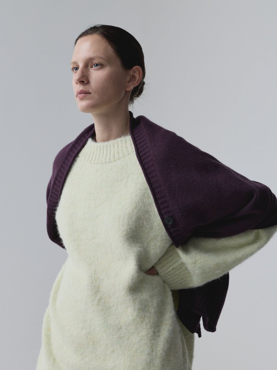 MODULAR WRAP SKIRT_DARK PURPLE