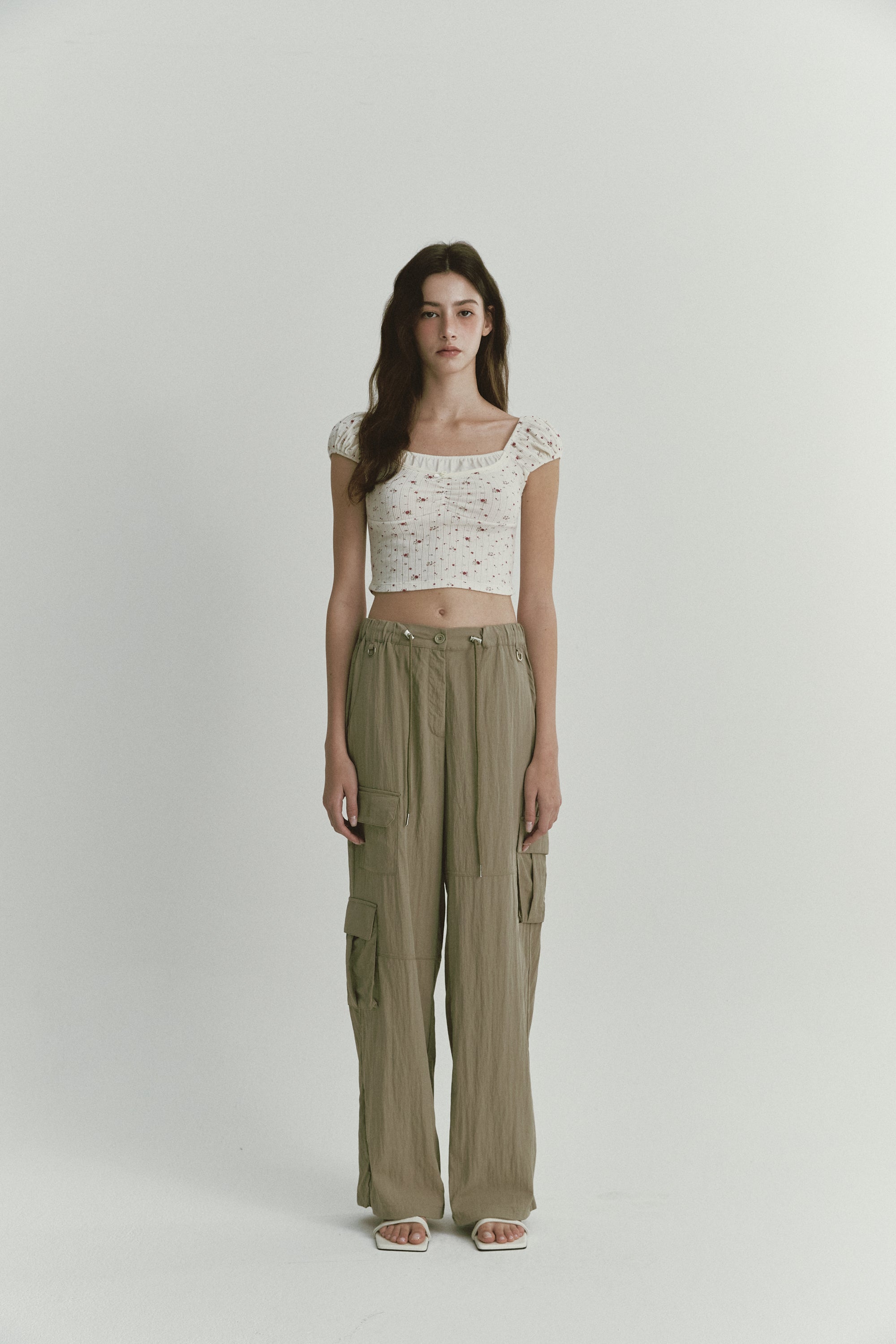 ASURA, CROP TOP RUBAN DE SATIN_IMPRIMÉ FLEURI