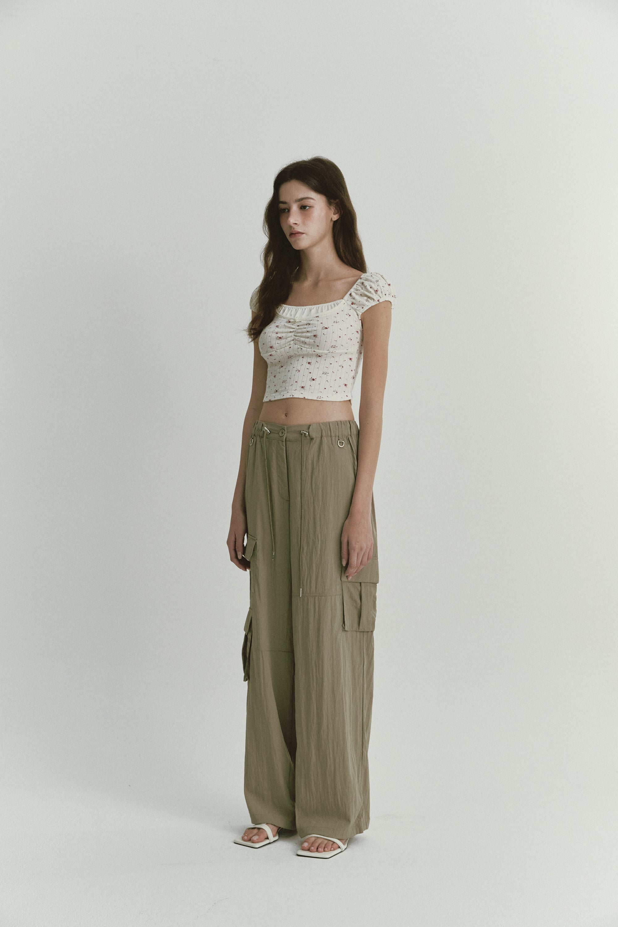 ASURA, CROP TOP RUBAN DE SATIN_IMPRIMÉ FLEURI