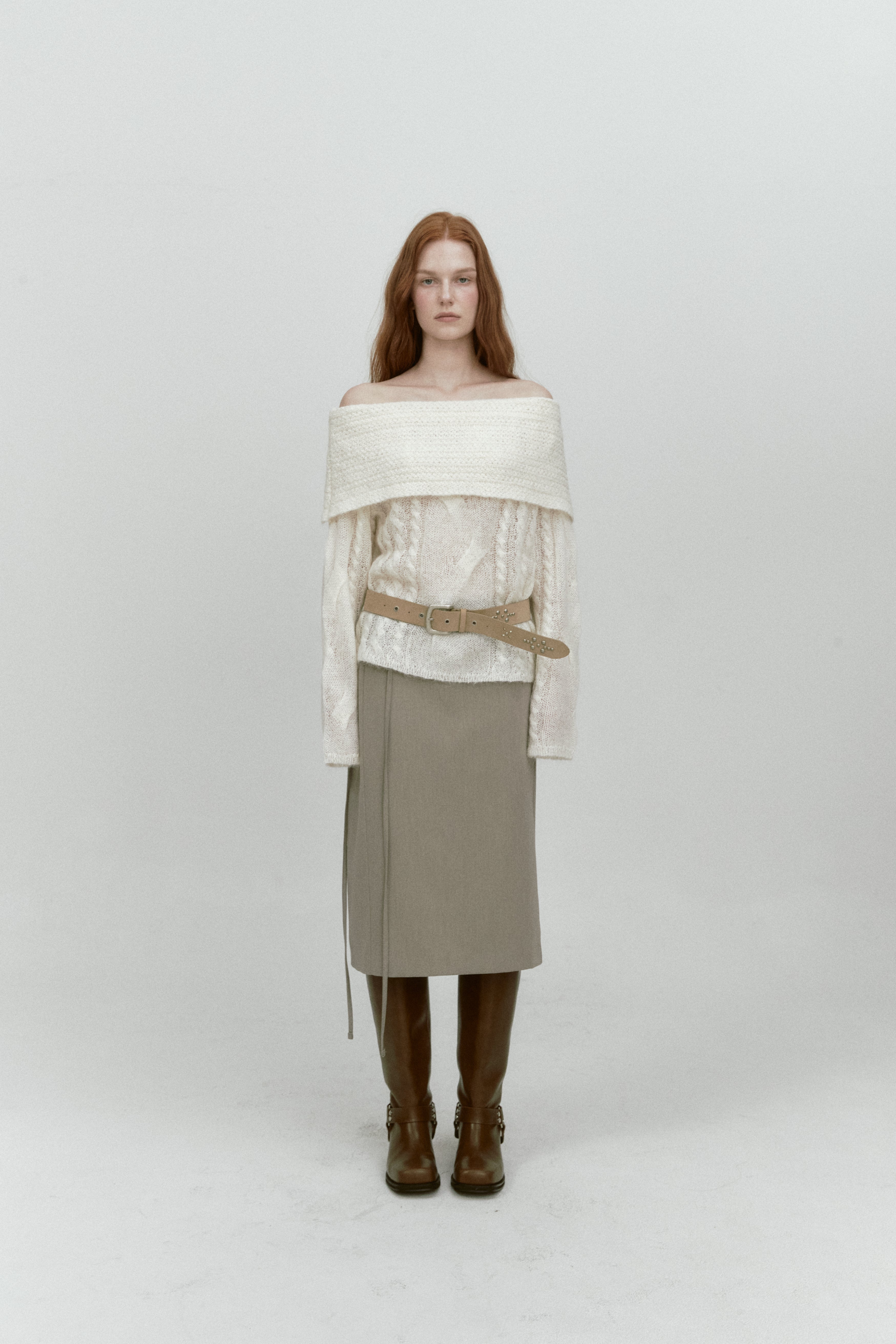 ALPACA TWIST OFF SHOULDER KNIT_IVORY