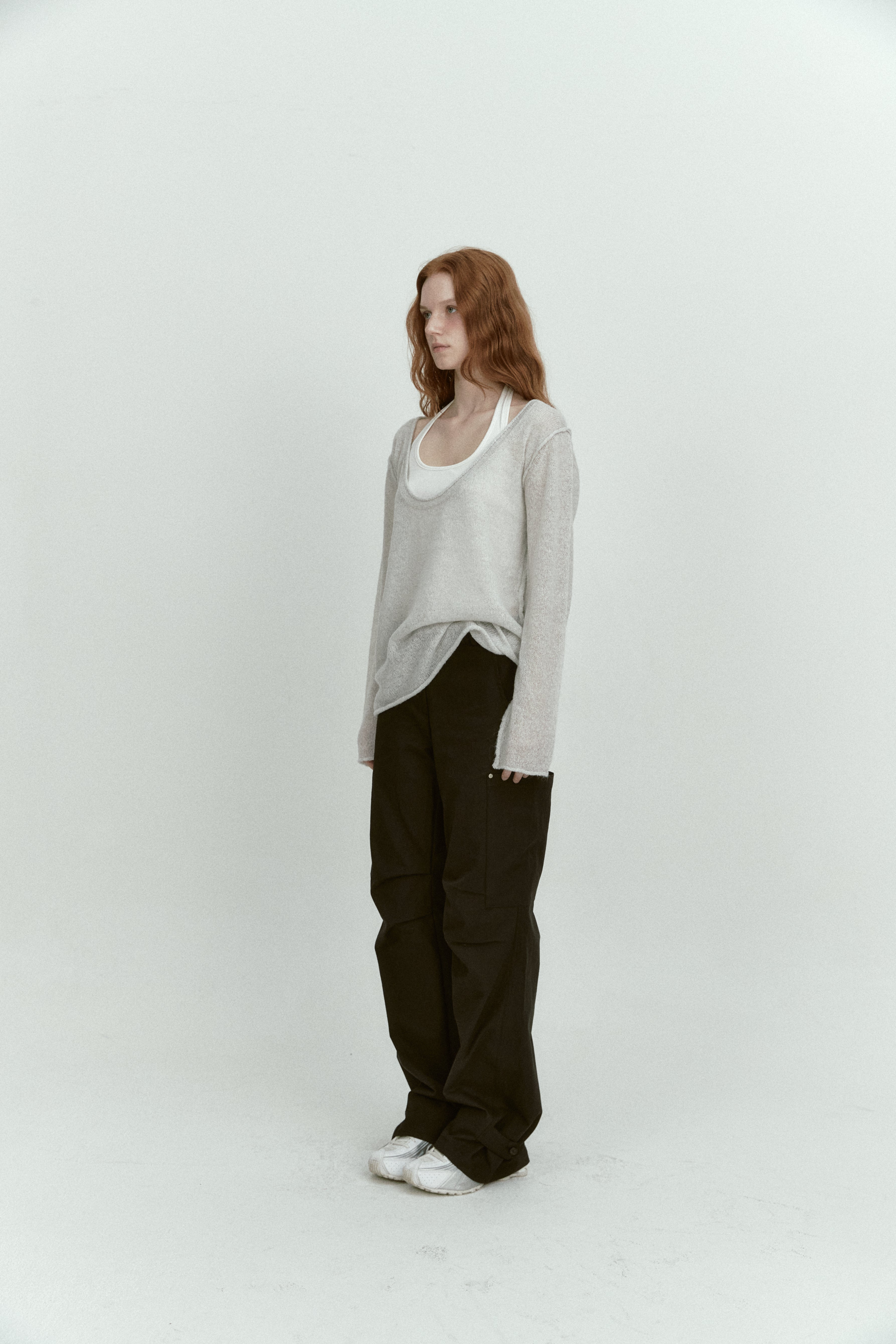 2-WAY ALPACA KNIT_LIGHT GREY