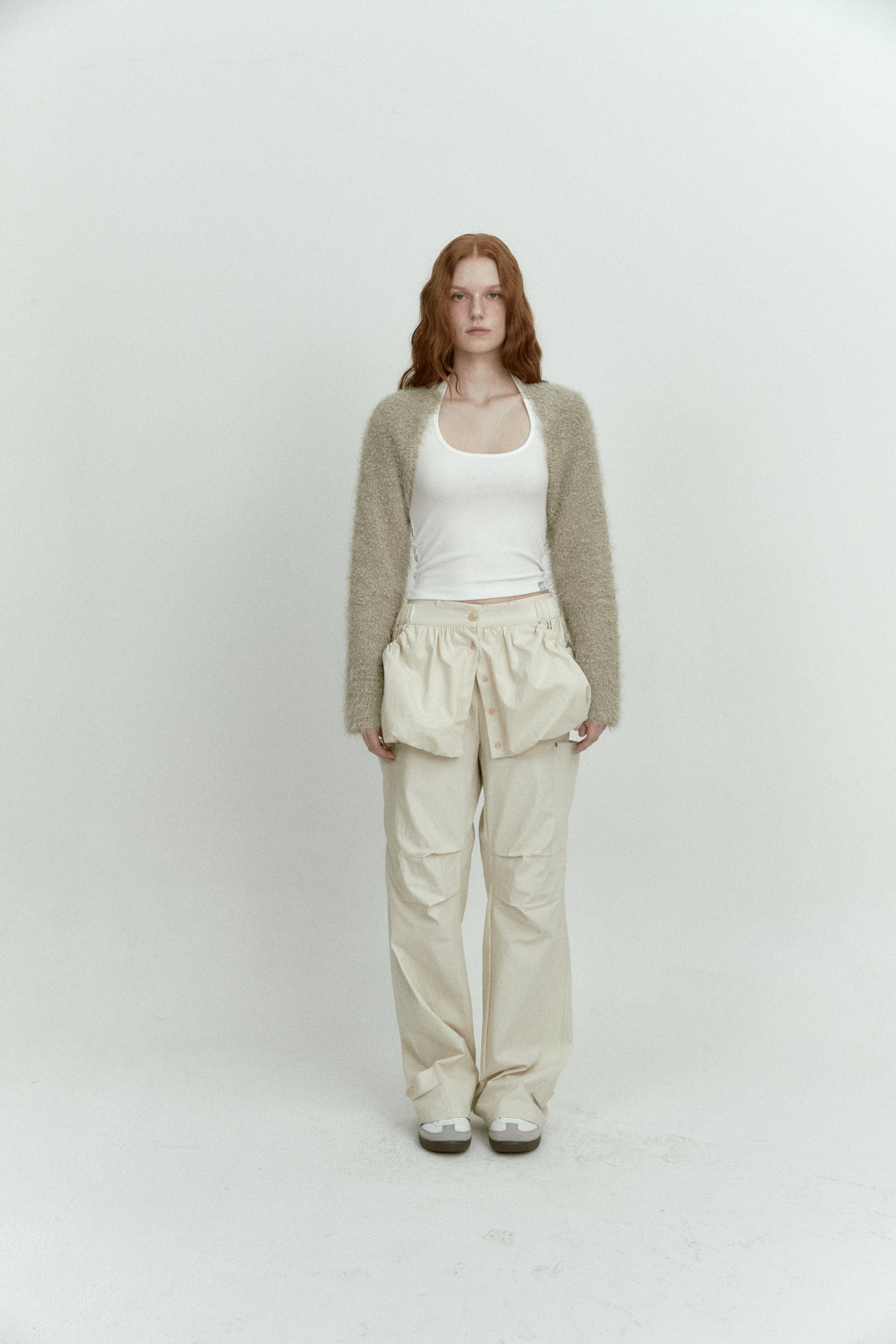 RIVET COTTON PANTS_CREAM