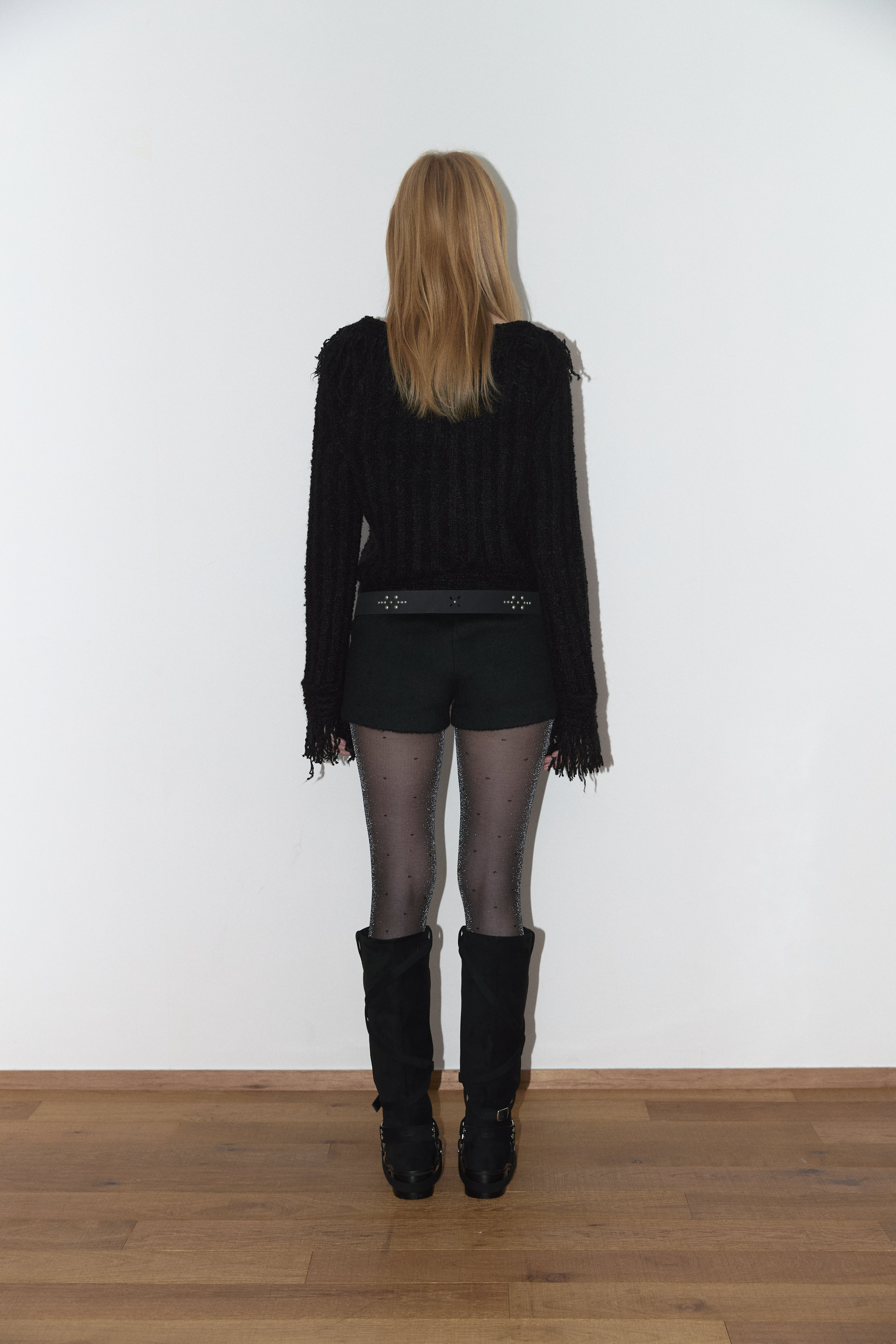 HAILEY TASSEL CARDIGAN_BLACK