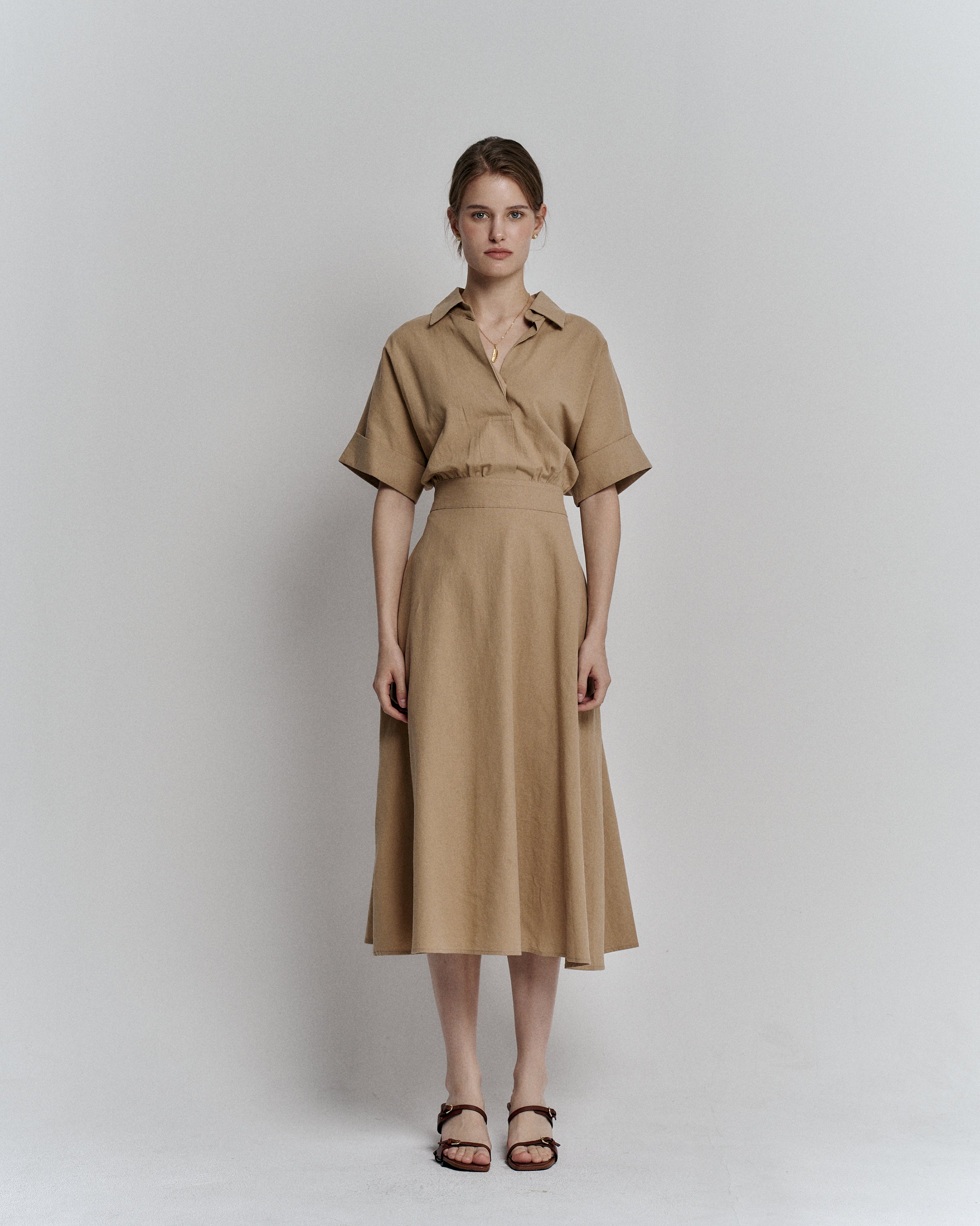 LINEN MARE DRESS_BEIGE