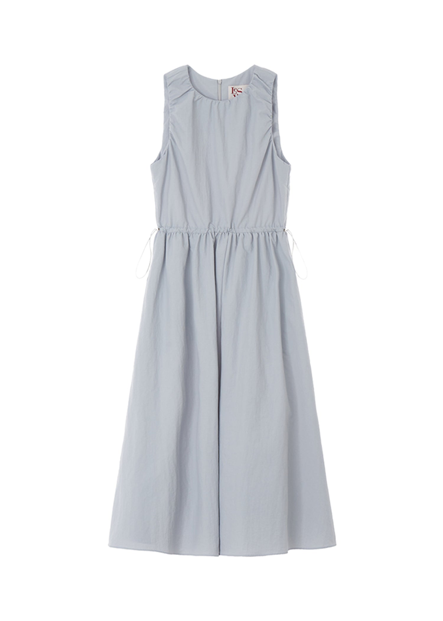 LESAVOIR, ROBE MIDI À CORDON_GRIS