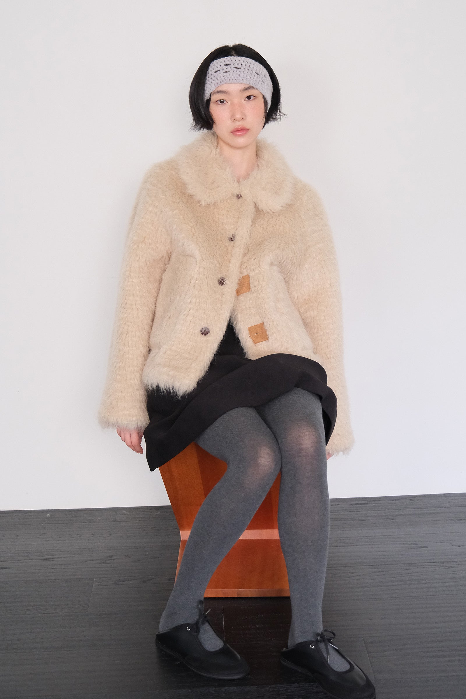 MOUI VESTE MUSTANG RÉVERSIBLE EN PEAU LAINÉE_BEIGE