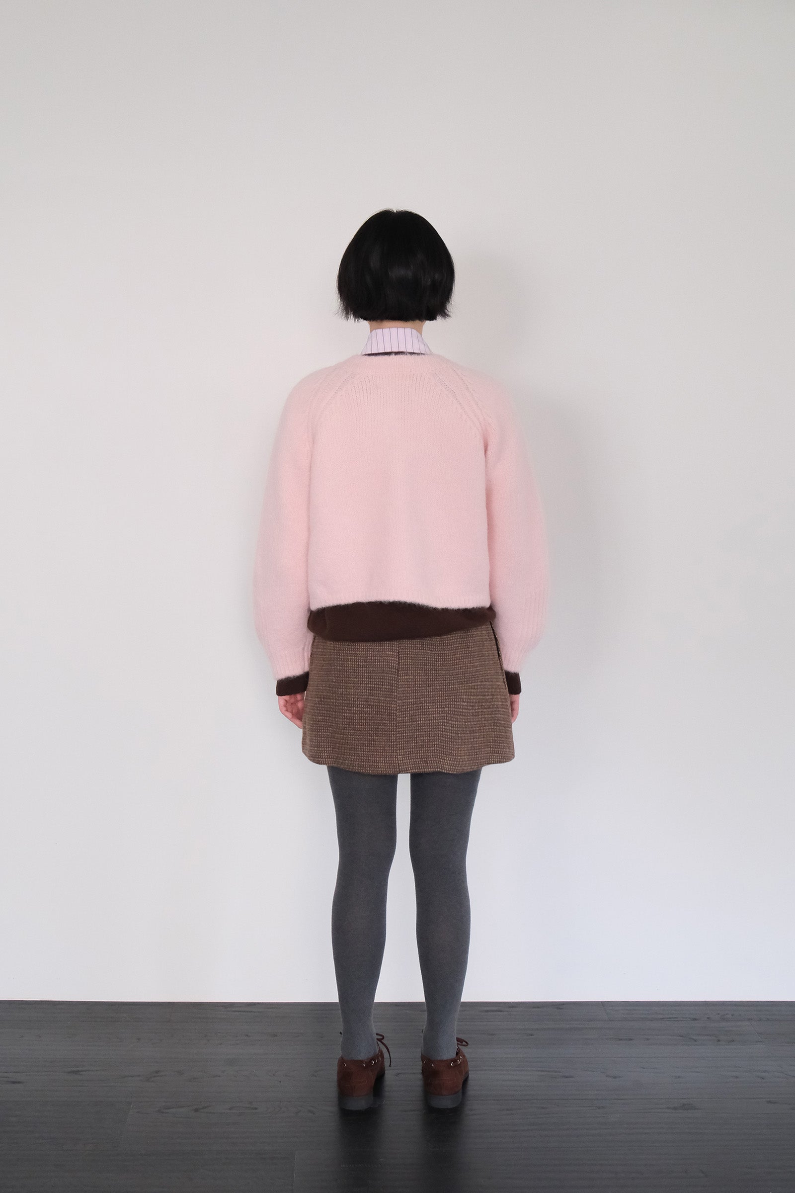 MOUI CLOUD ALPACA KNIT CARDIGAN_PINK