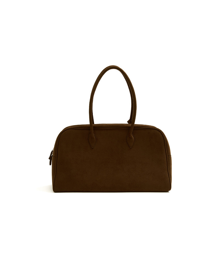 SUEDE HUG BAG_BROWN