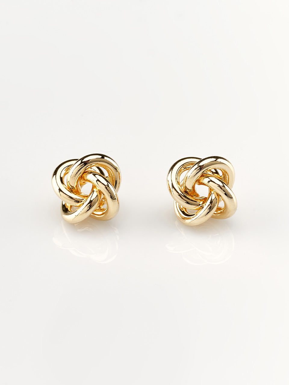 FINE O' KIND, BOUCLES D'OREILLES NŒUD CROISÉ_OR