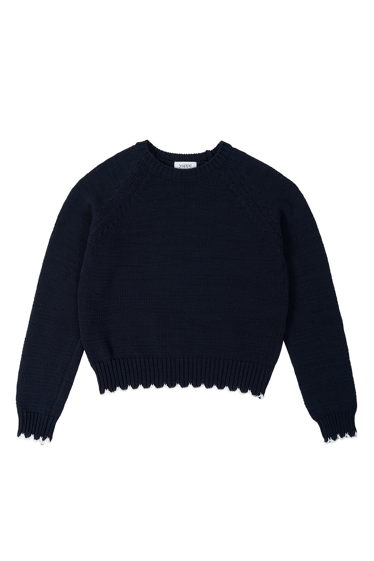 COLOR WAVE KNIT_NAVY