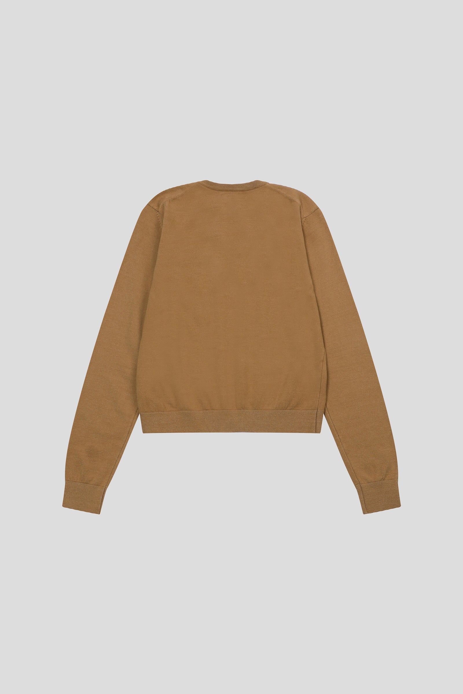 TILT HENLEY KNIT_CAMEL