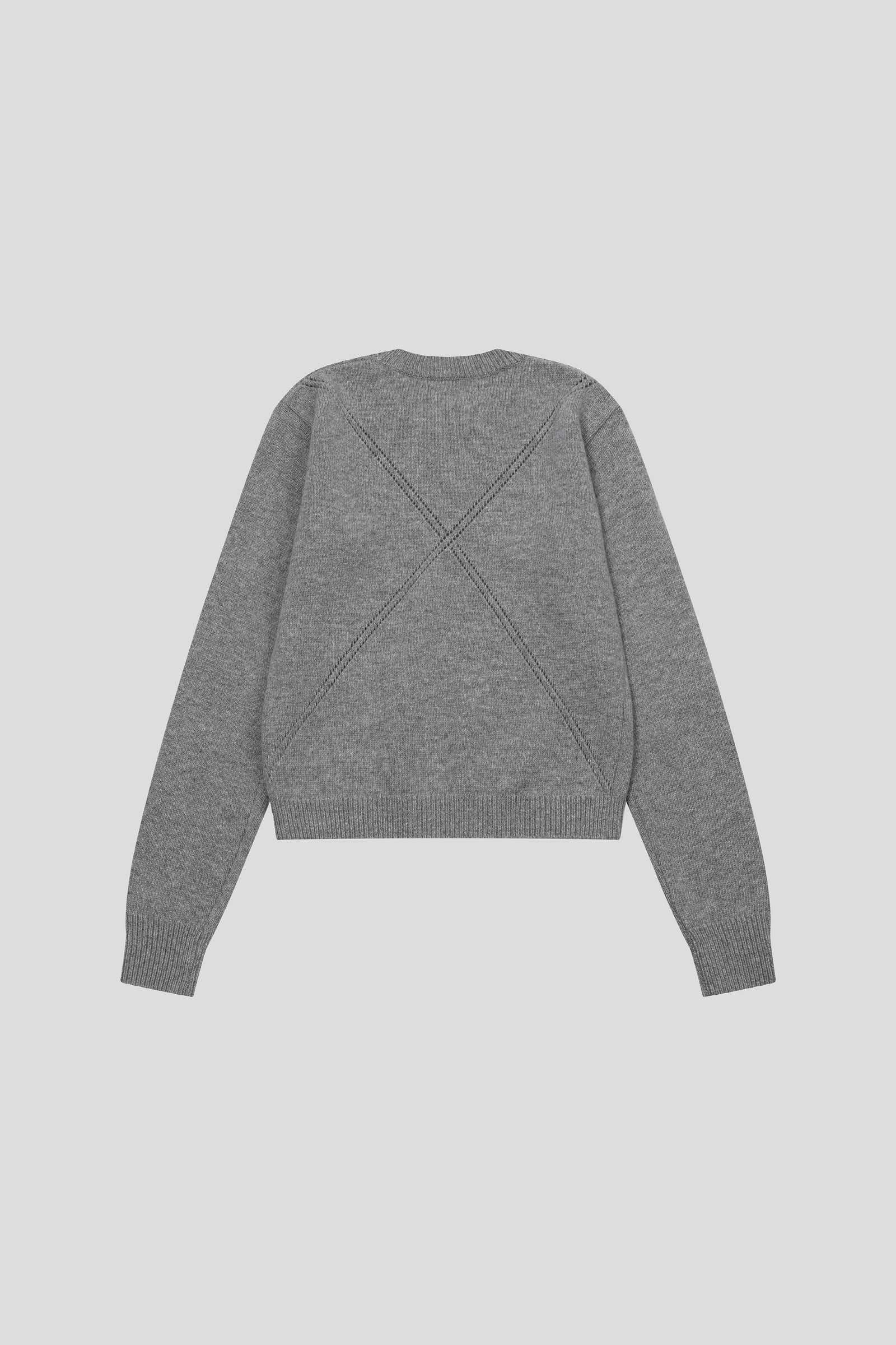 CROSS KNIT_GRAY