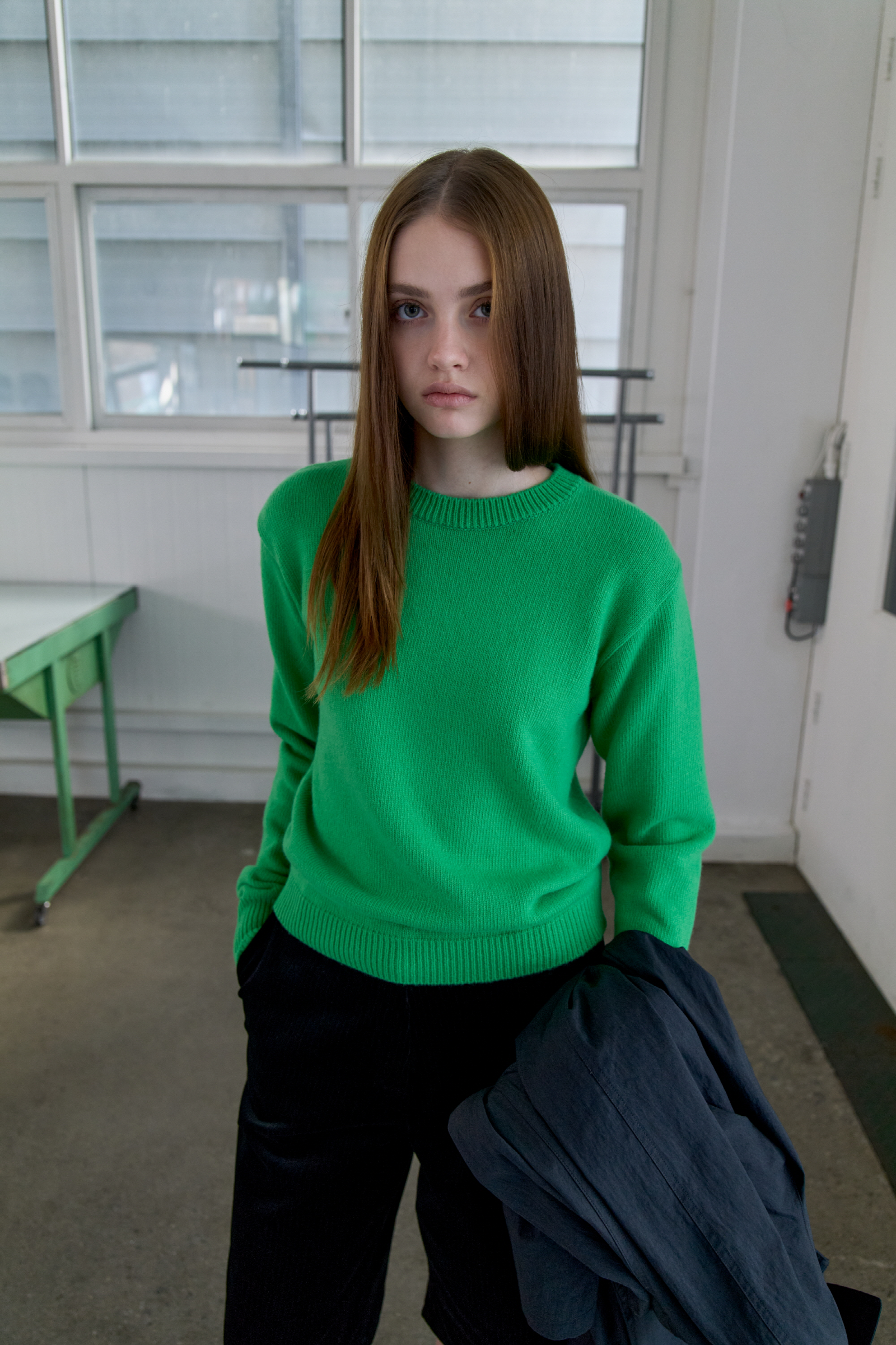 CROSS KNIT_GREEN