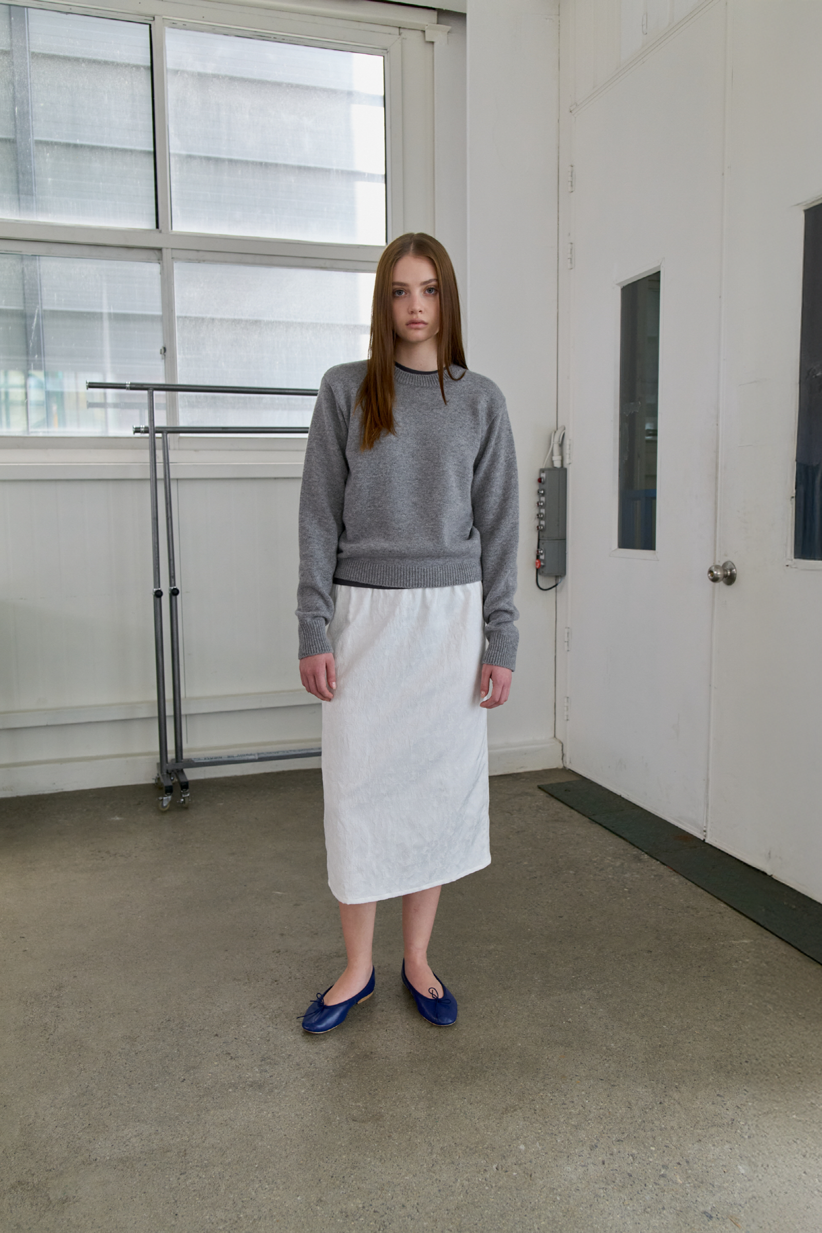 CROSS KNIT_GRAY