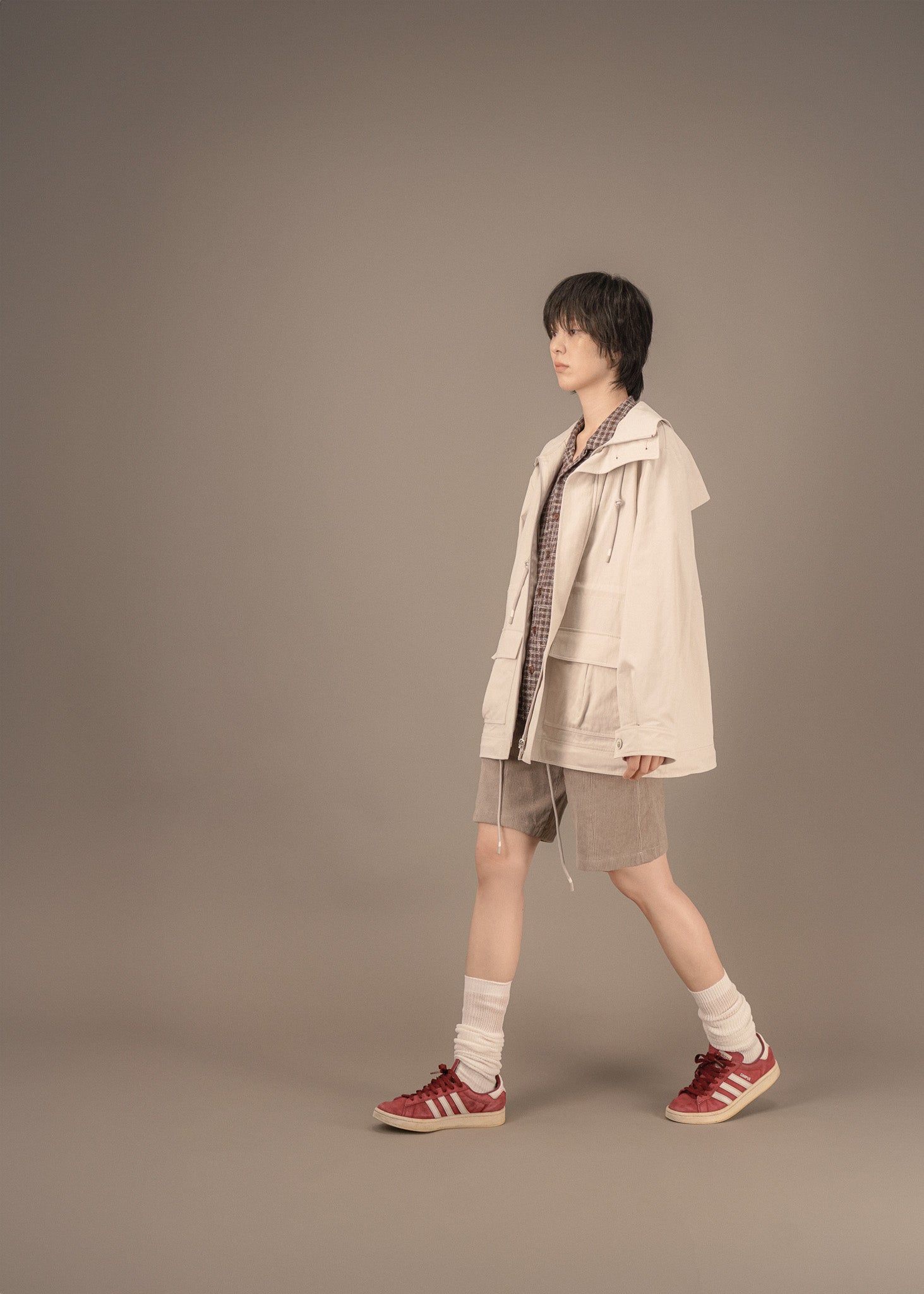 BLEAK ZIP-UP COAT_BEIGE