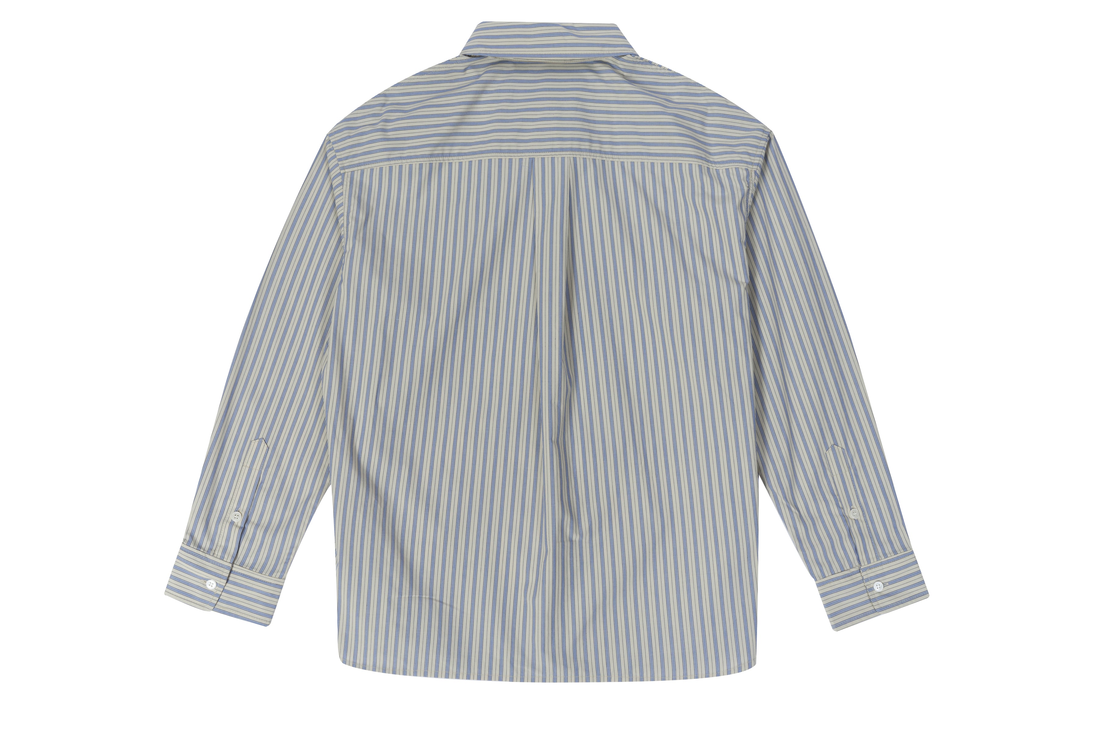 CHARM STRIPE SHIRT_BEIGE