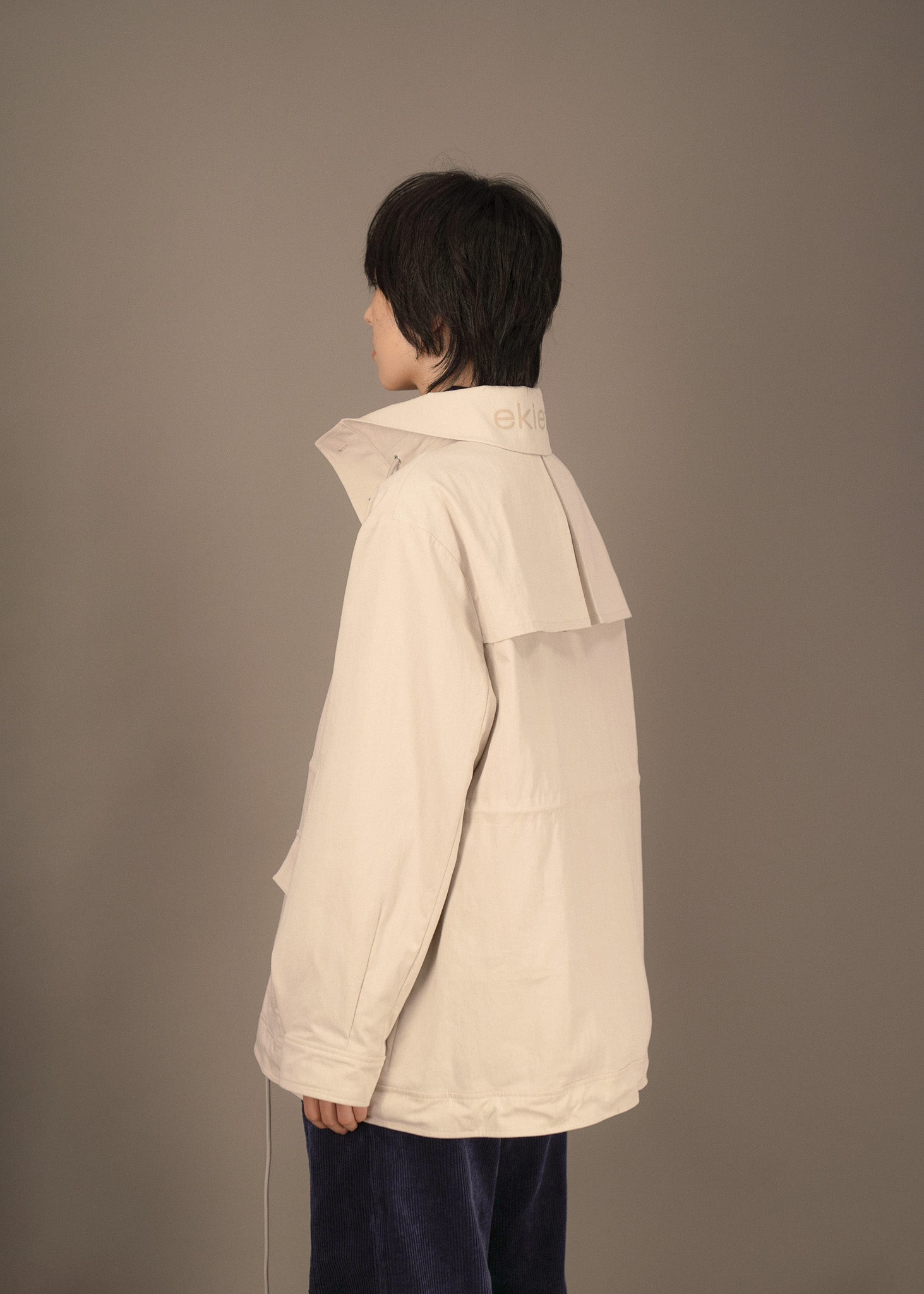 BLEAK ZIP-UP COAT_BEIGE