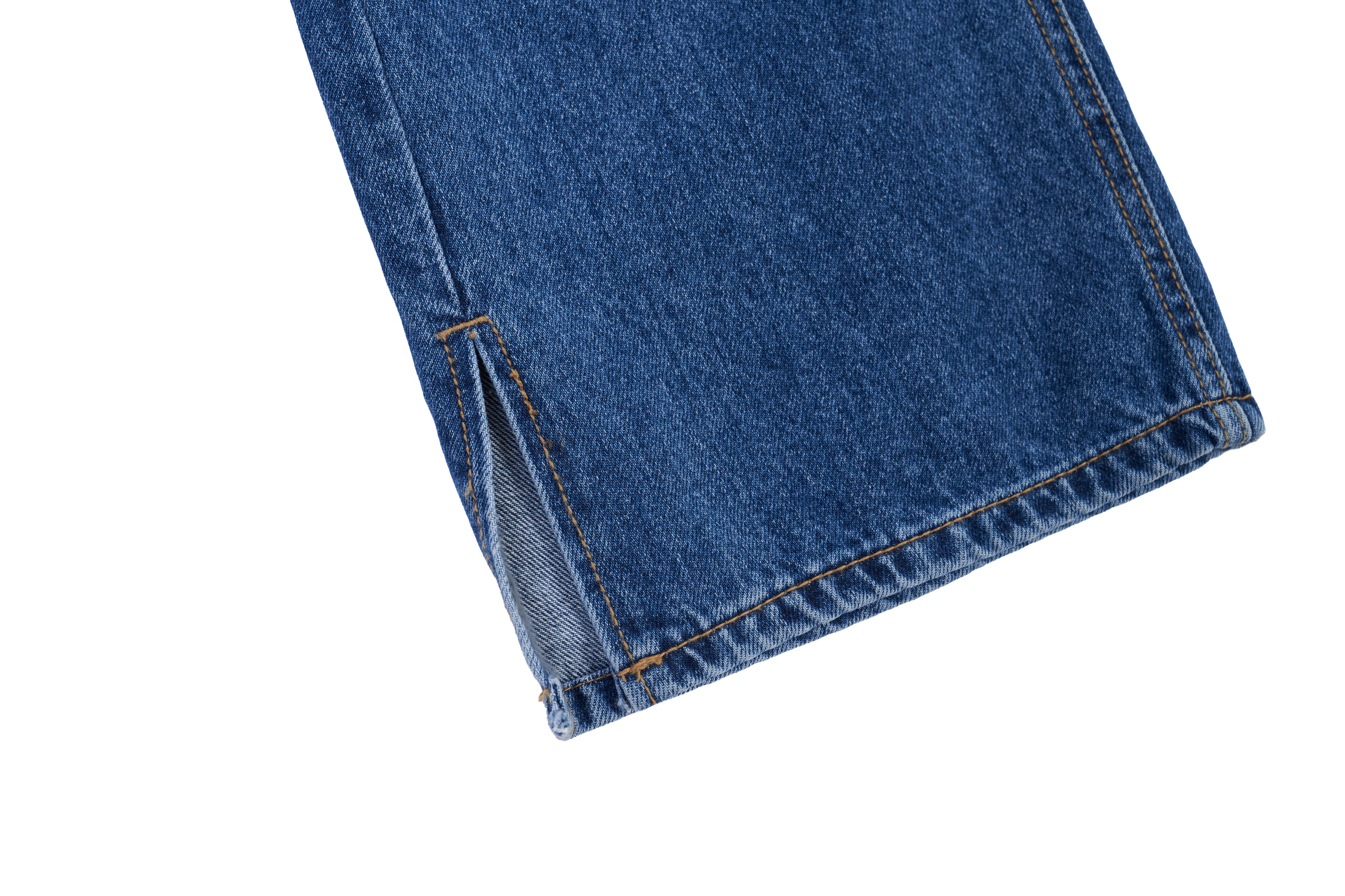 SLIT DENIM PANTS_BLEU