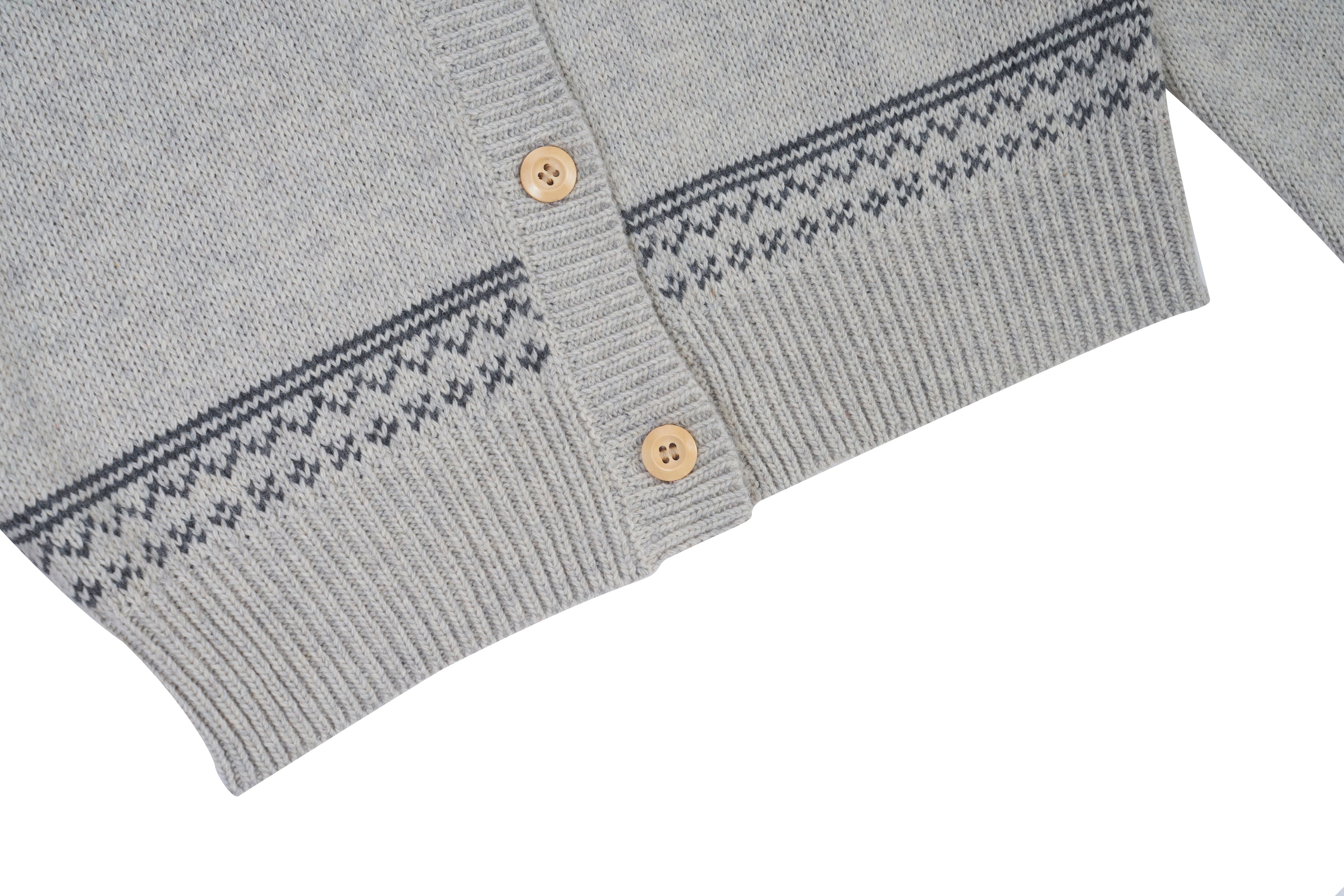 TRIANGLE CARDIGAN_GRIS