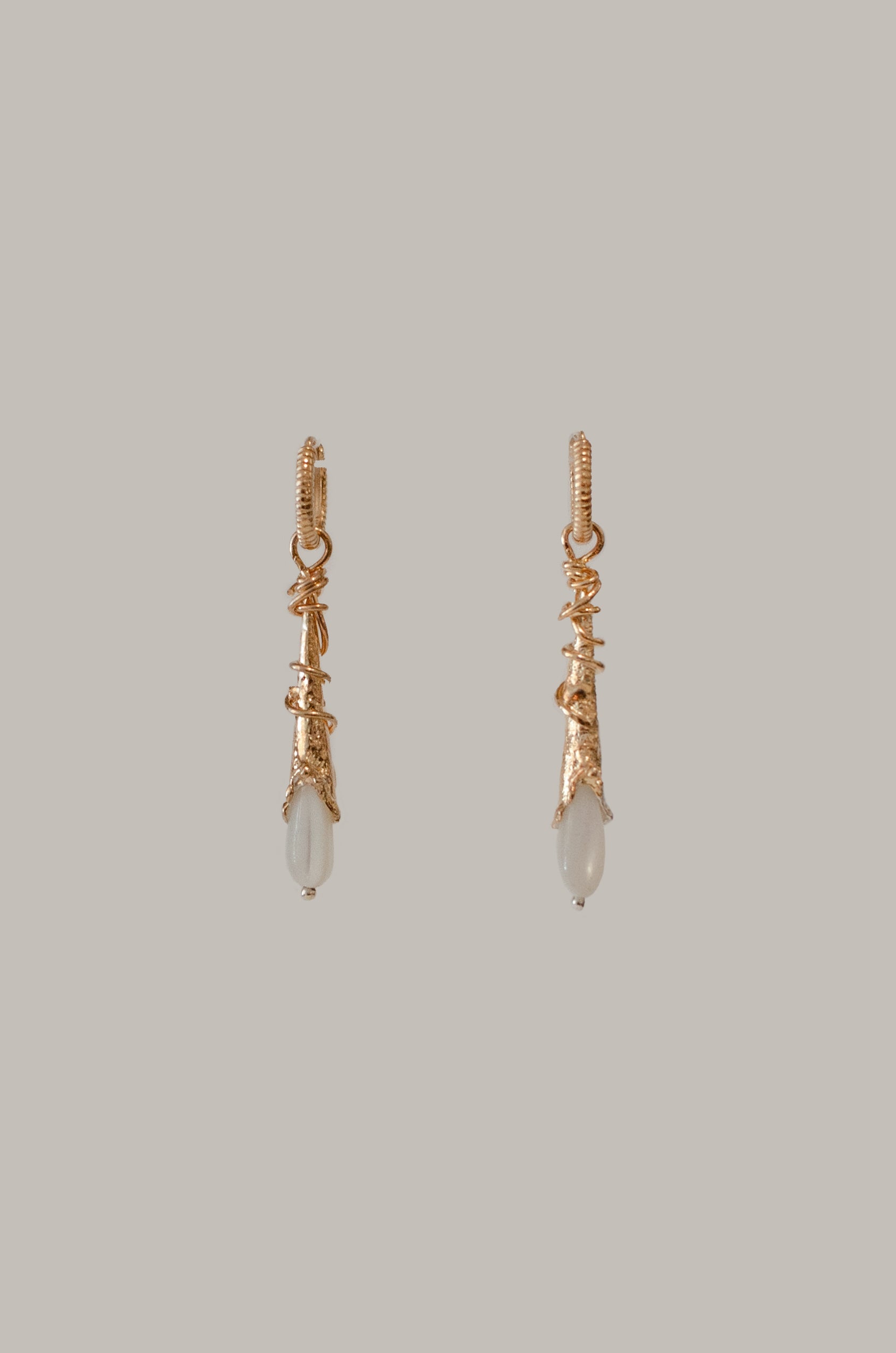 ROPE DROP EARRINGS - GOLD